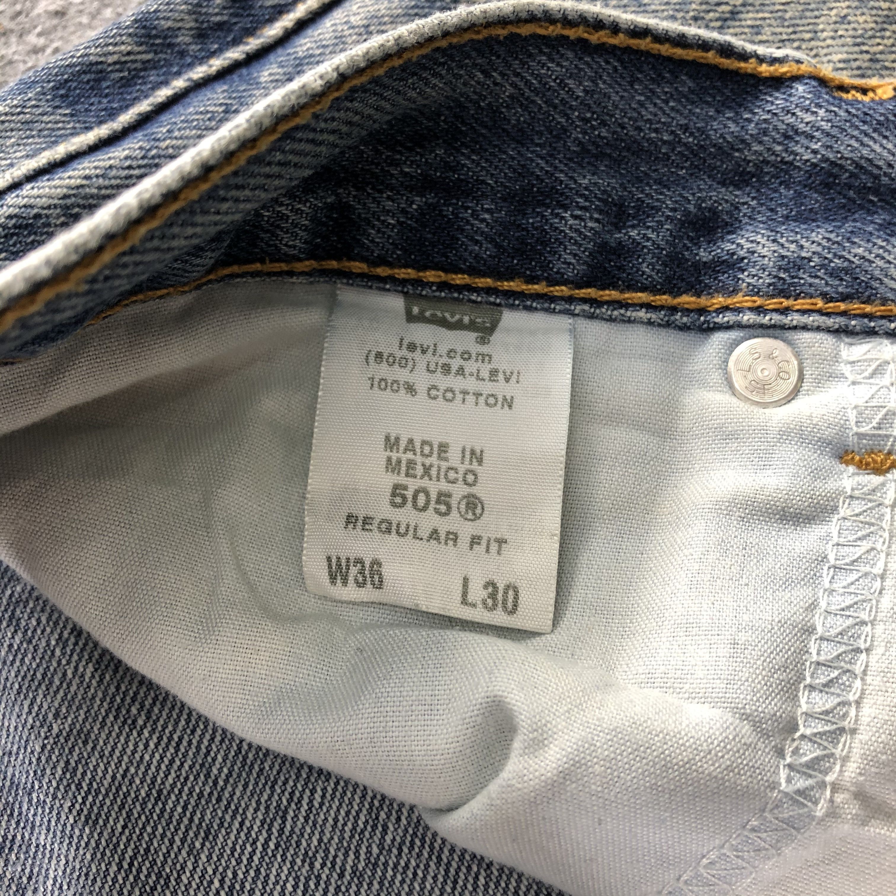Levi's Vintage Mid Wash Levis 505 Jeans- J1315 Size US 37 - 9 Thumbnail