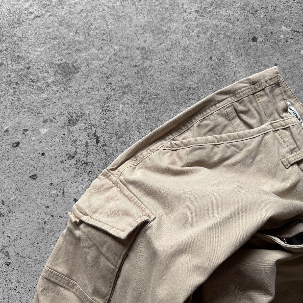 Jack & Jones × Vintage Jack&Jones Beige Tapered Paul Cargo Pants Zipper Closure Size US 30 / EU 46 - 6 Thumbnail