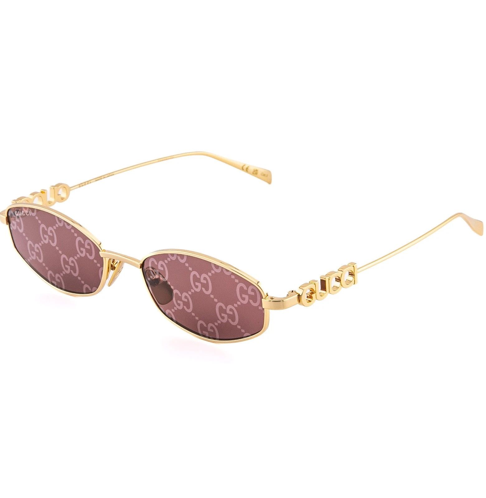 Gucci GUCCI 1802 Gg1802S Gold Red GUCCISSIMA Mirror Oval Narrow Size ONE SIZE - 4 Thumbnail