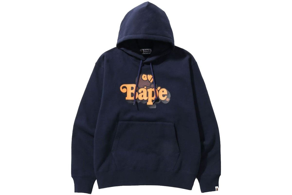Bape SALE🔥BAPE Milo on Bape Relaxed Fit Pullover Hoodie Navy Size US XL / EU 56 / 4 - 2 Thumbnail