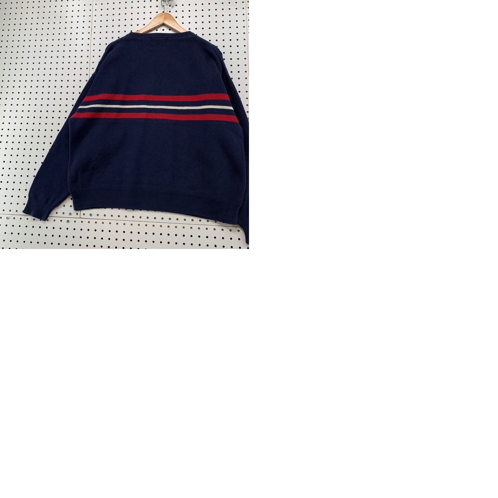 Eddie Bauer VINTAGE Eddie Bauer Knit Sweater Mens M Blue Striped Punk Mall Ribbed Pullover Shirt/ Sweater Size US M / EU 48-50 / 2 - 9 Thumbnail
