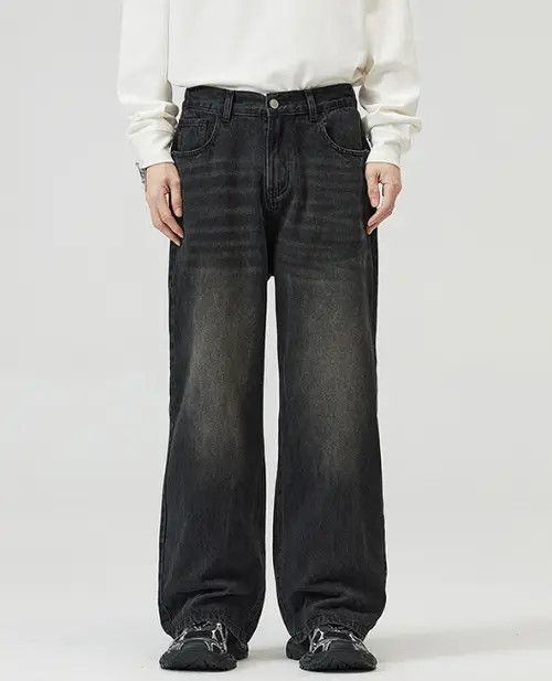 Japanese Brand × Jean American straight loose wide-leg men's baggy jeans Size US 32 / EU 48 - 1 Thumbnail