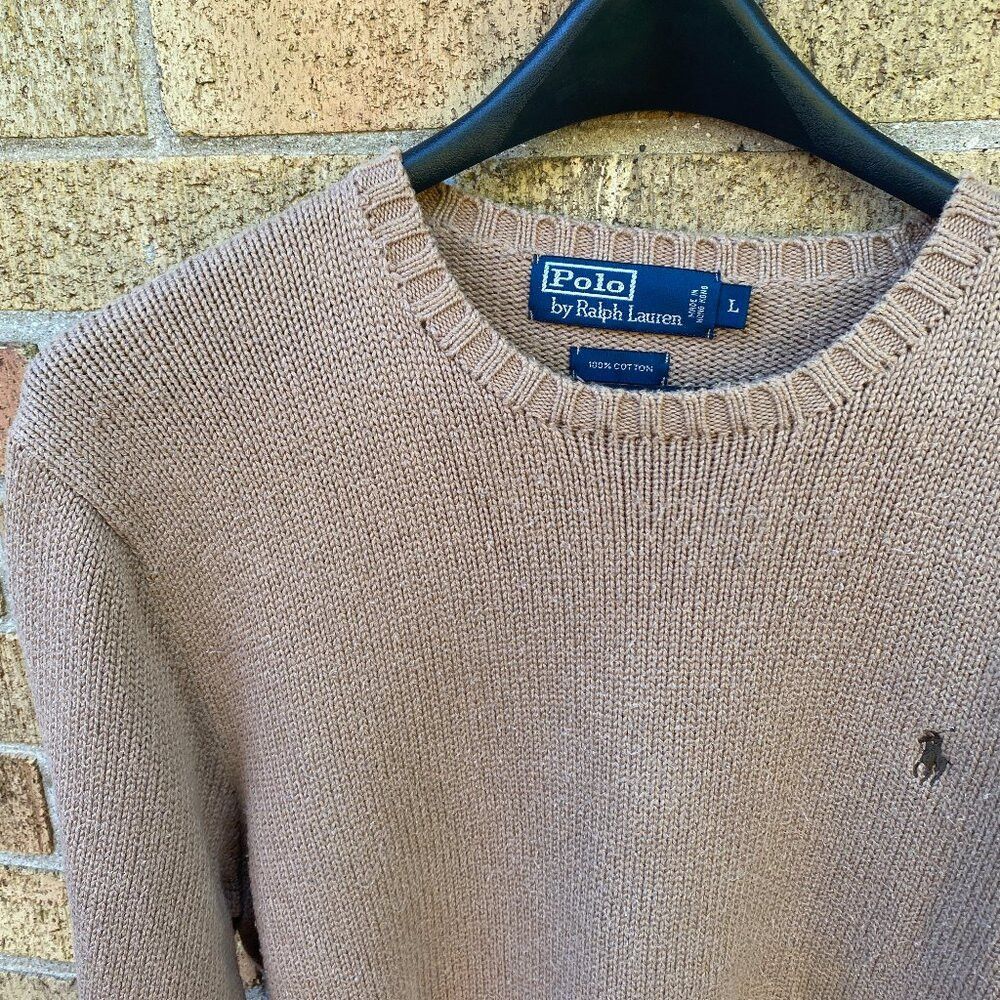 Polo Ralph Lauren Vintage 90s Polo Ralph Lauren Knit Cotton Sweater Large Size US L / EU 52-54 / 3 - 6 Thumbnail
