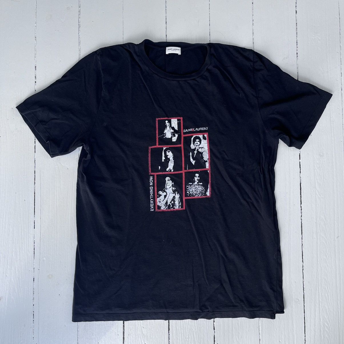 SAINT LAURENT PARIS｜SHORT-SLEEVED ROUND NECK T-SHIRTS ( Saint Laurent T-Shirt | Saint Laurent | YSL EE