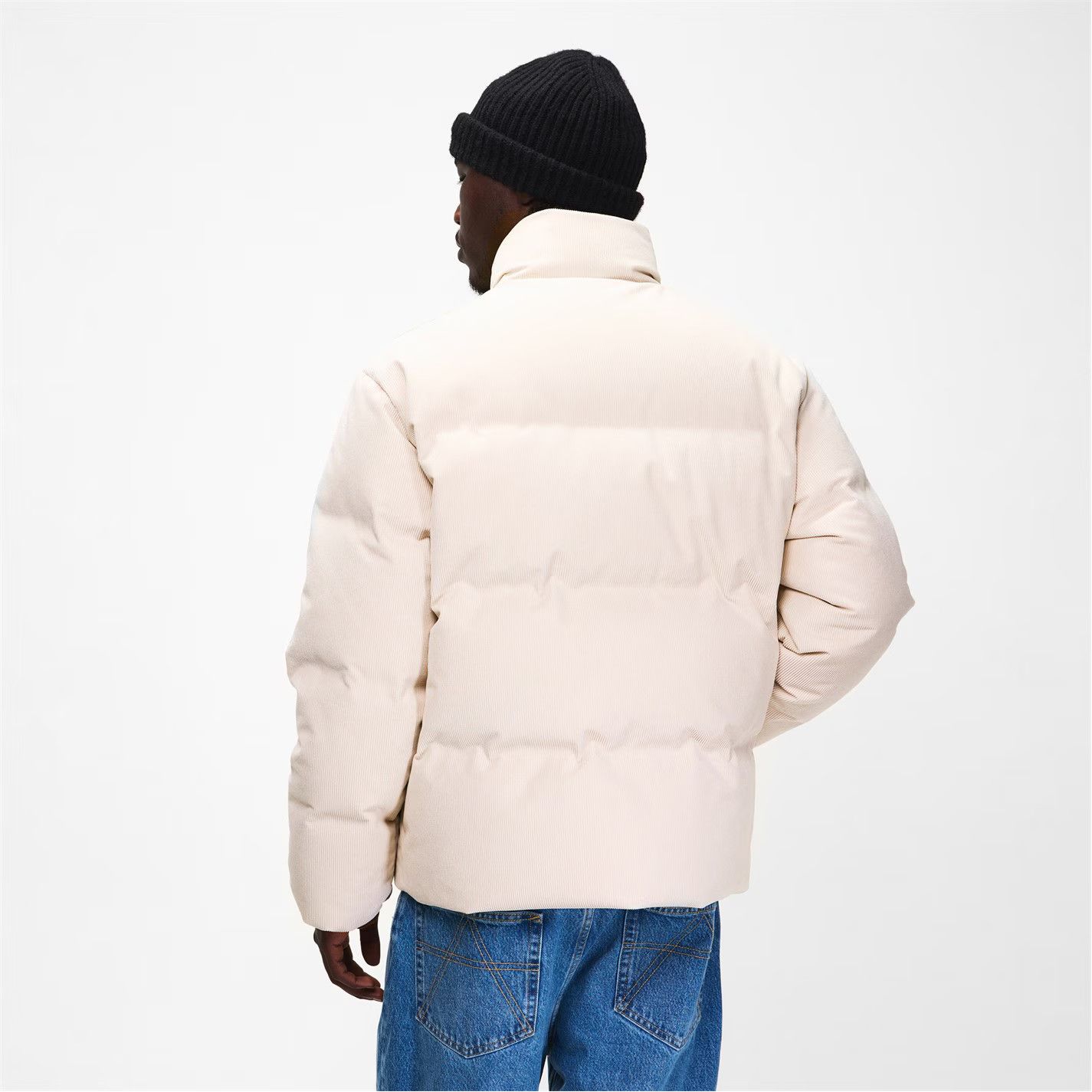 Palm Angels o1g2r1mq0426 Tree Logo Corduroy Down Puffer Jacket Ivory Size US S / EU 44-46 / 1 - 4 Thumbnail