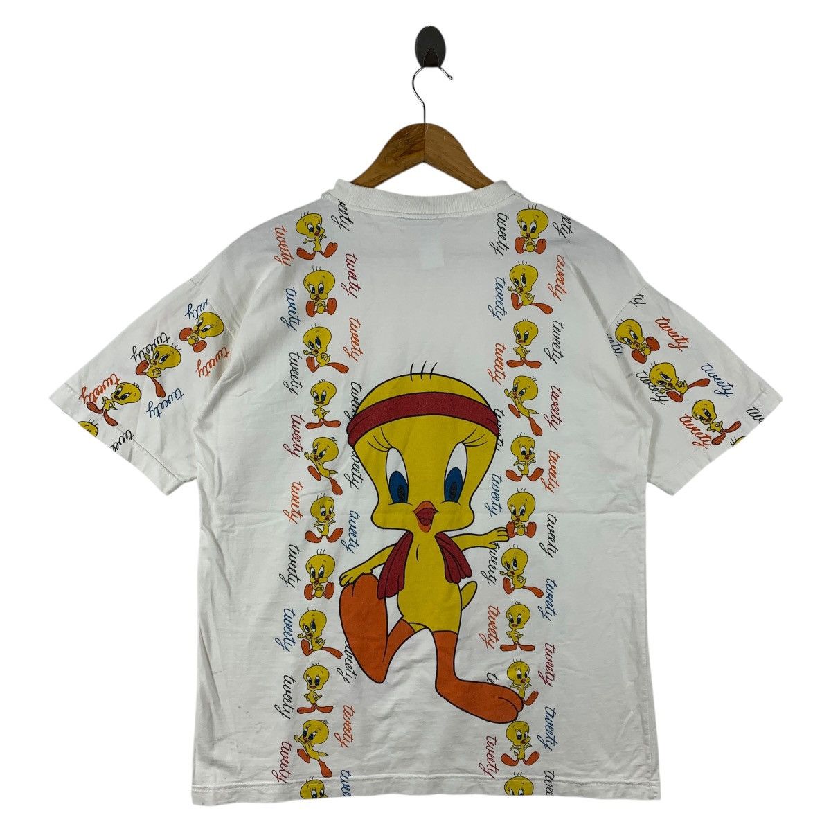 Cartoon Network × Plus One Clothing × Vintage Vintage TWEETY CARTOON Big printed bootleg tee Size US M / EU 48-50 / 2 - 4 Thumbnail