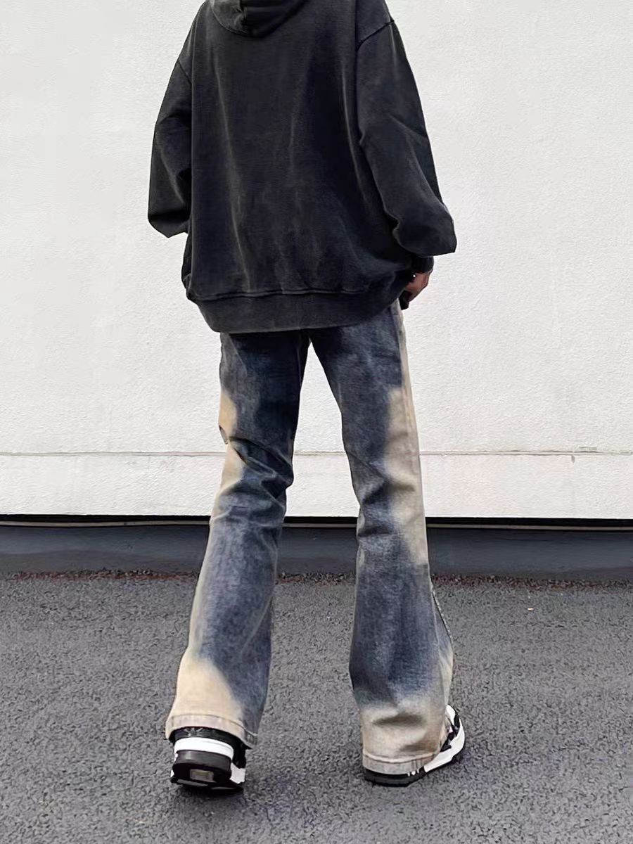 Japanese Brand × Jean Vintage High Street Washed Gradient Relaxed Jeans Size US 32 / EU 48 - 4 Thumbnail