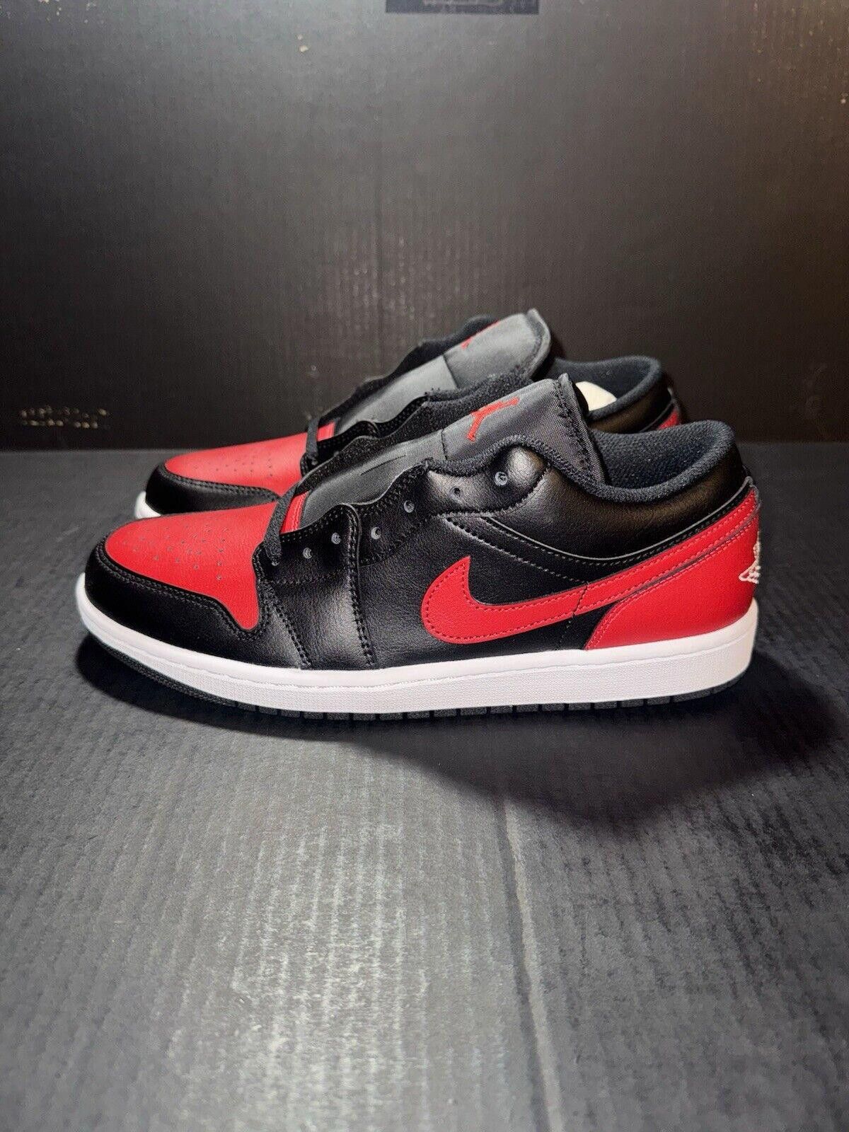 Jordan Brand Nike Air Jordan 1 Low BRED 553558-067 - Sz 10 - NEW w OG Box Size US 10 / EU 43 - 5 Thumbnail