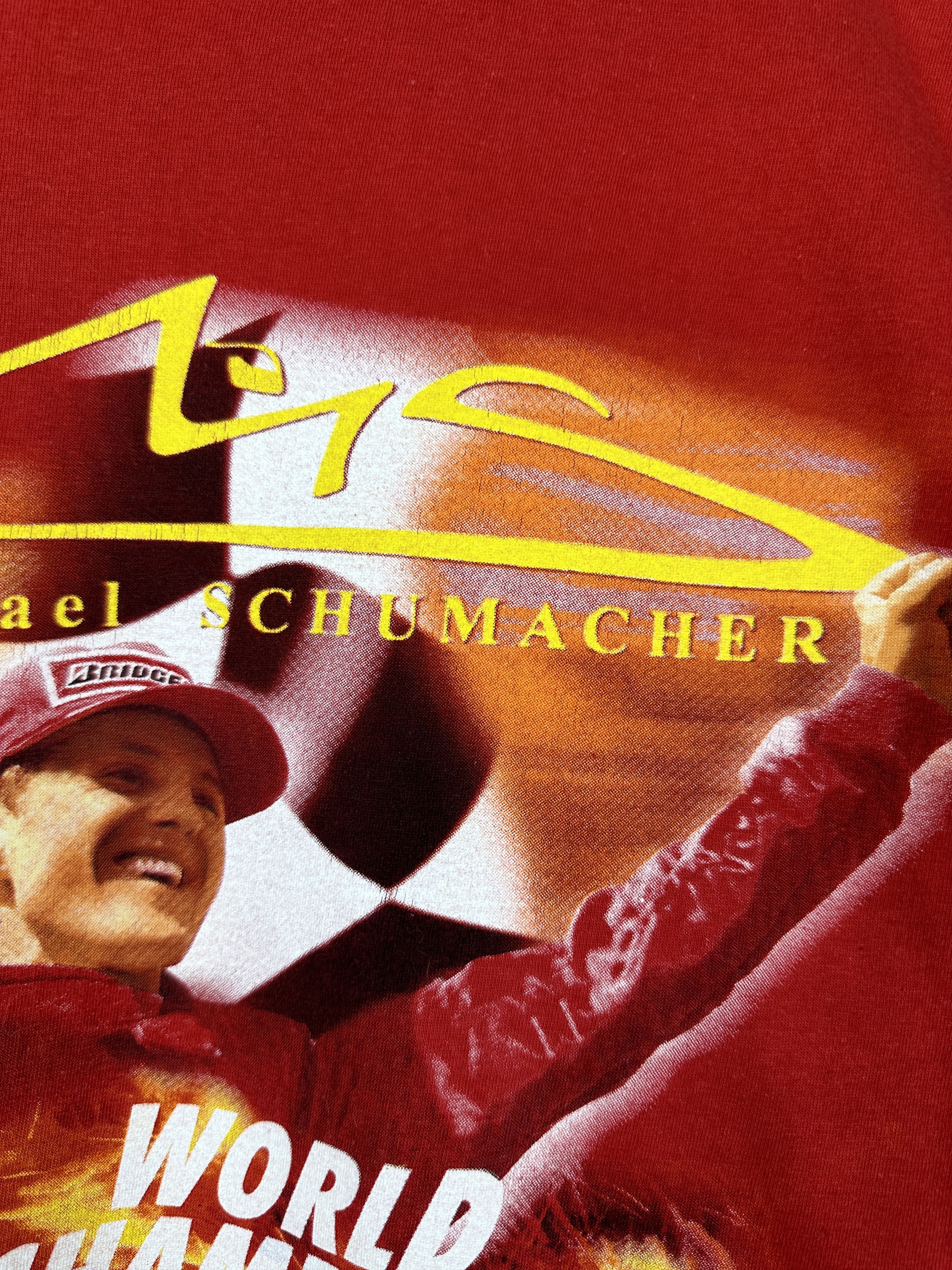 Formula 1 Vintage Michael Schumacher World Champion Graphic T Shirt Size US L / EU 52-54 / 3 - 11 Thumbnail