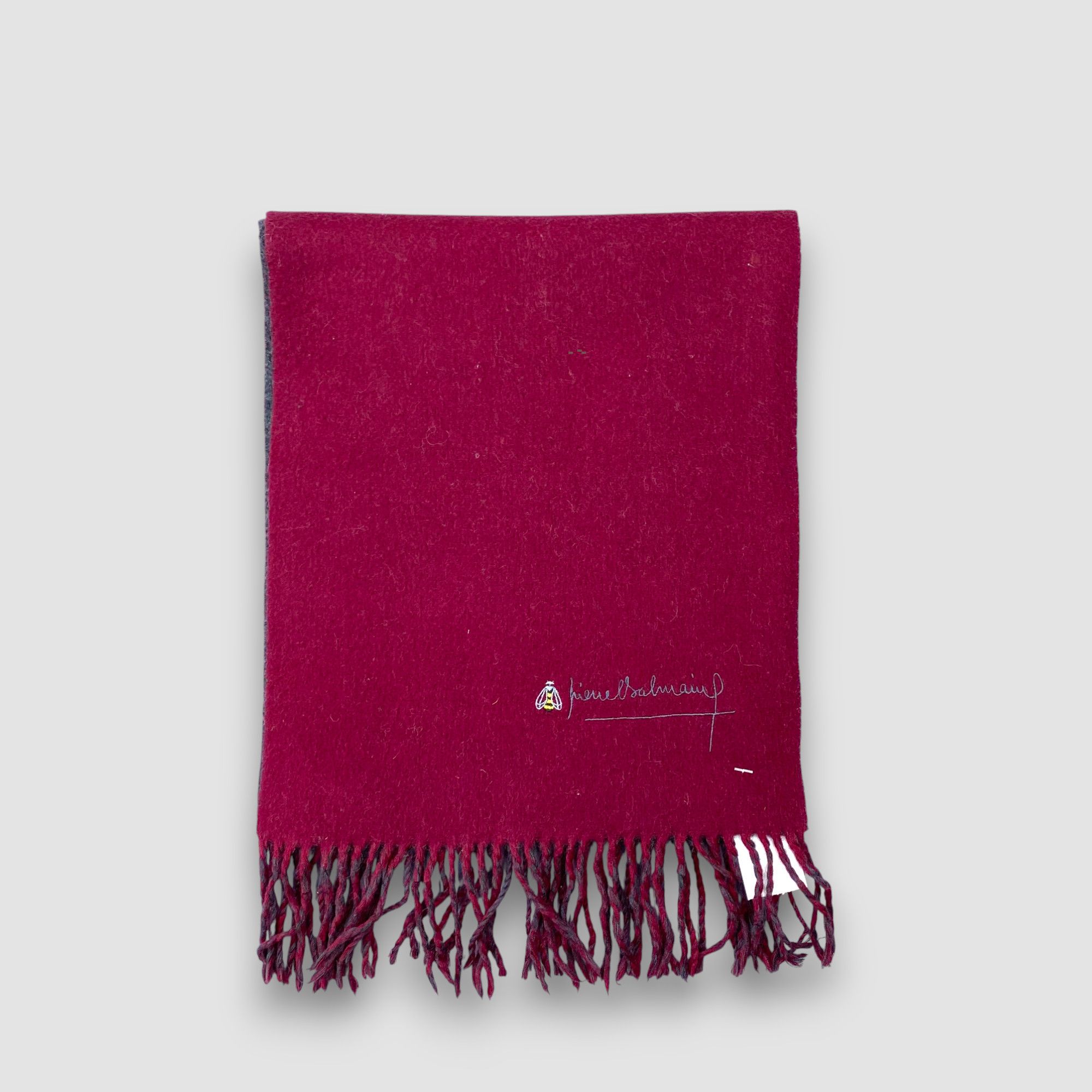 Pierre Balmain Vintage Pierre Balmain Scarf Muffler Wool Fringe Scarves Size ONE SIZE - 2 Thumbnail