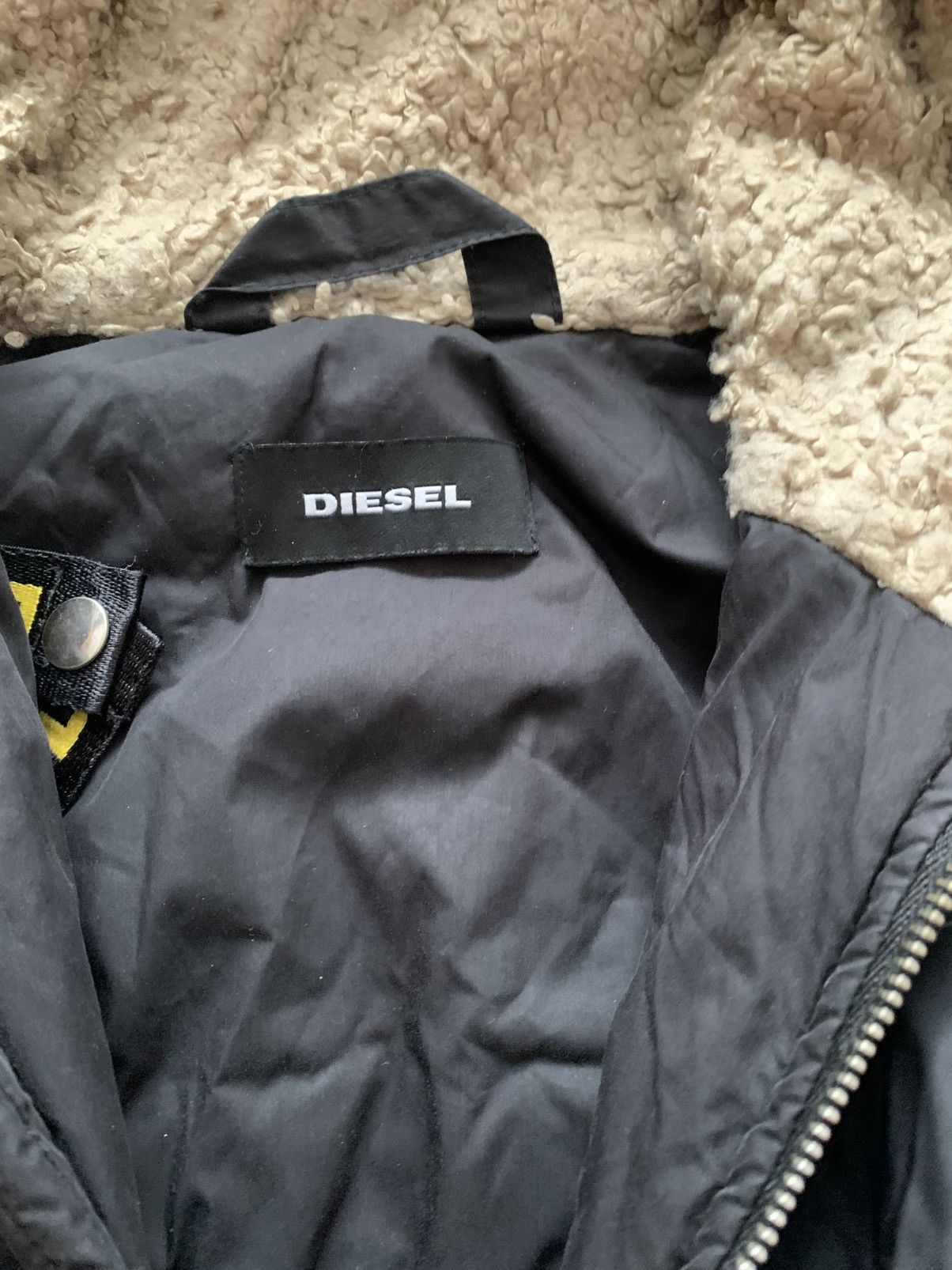 Diesel 🔥 CRAZY DIESEL Y2K OPIUM ALASKA MOHAIR BOMBER JACKET Size US M / EU 48-50 / 2 - 13 Thumbnail