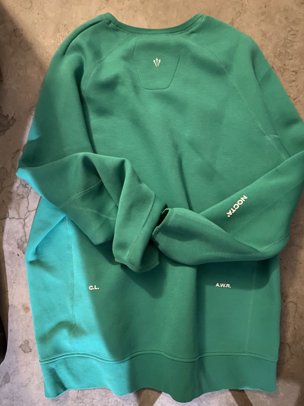 NOCTA × Nike Drake Nike x NOCTA Tech Fleece Crew Stadium Green/Sail Size US XL / EU 56 / 4 - 4 Thumbnail