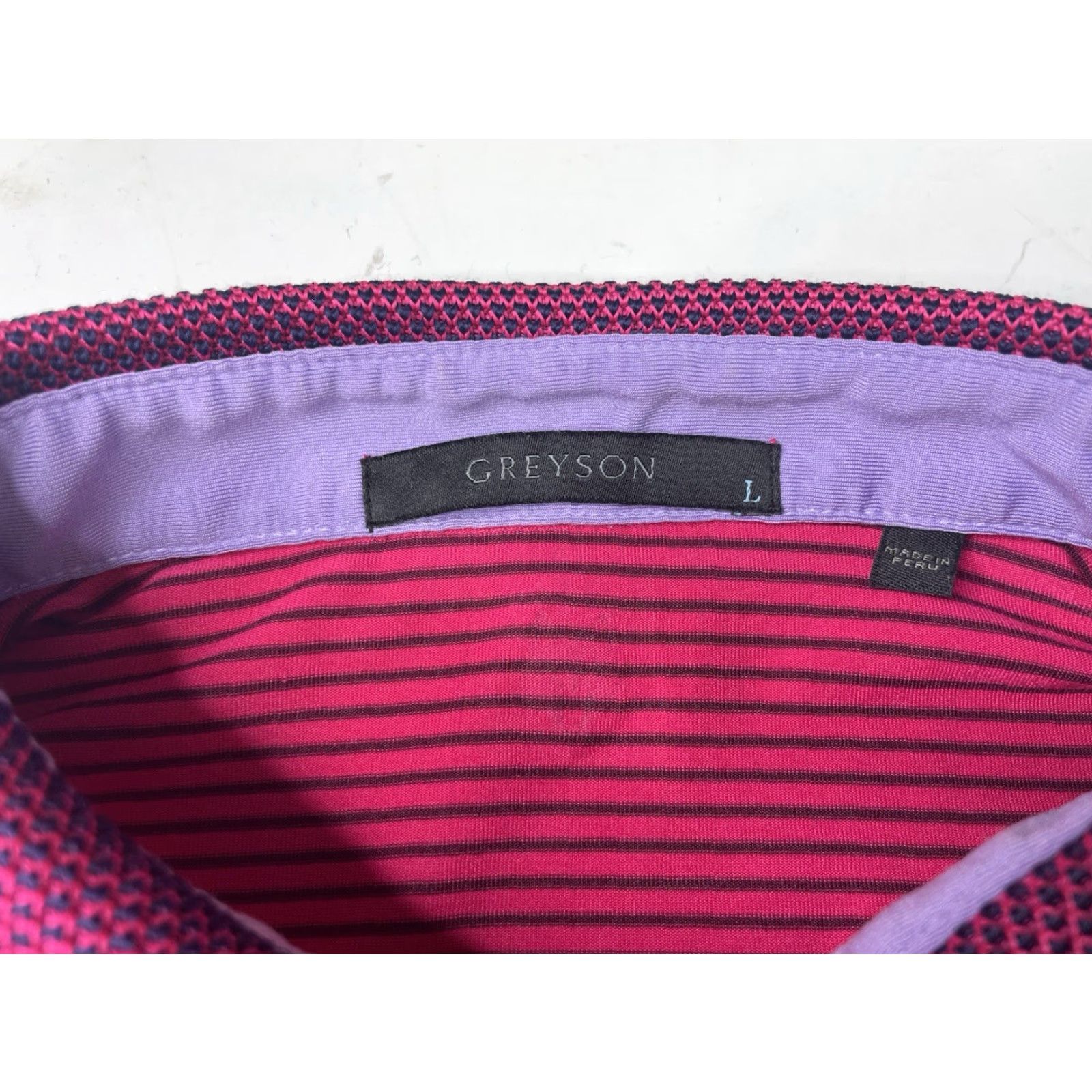 Vintage Greyson Polo Shirt Short Sleeve Performance Golf Pink Striped M Regular Men Vintage No Size US M / EU 48-50 / 2 - 3 Thumbnail