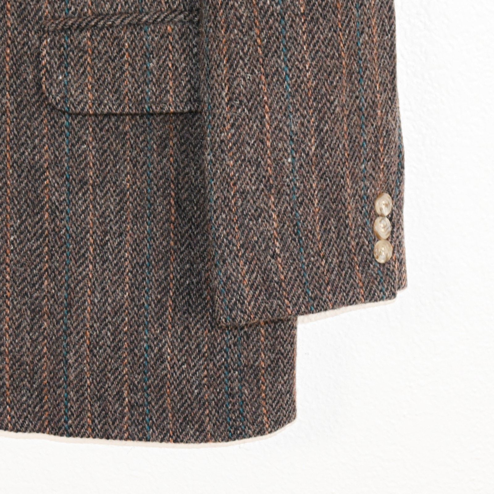 Harris Tweed Harris Tweed 44US Scottish Wool Sport Coat Haevy herringbone Size US L / EU 52-54 / 3 - 7 Thumbnail