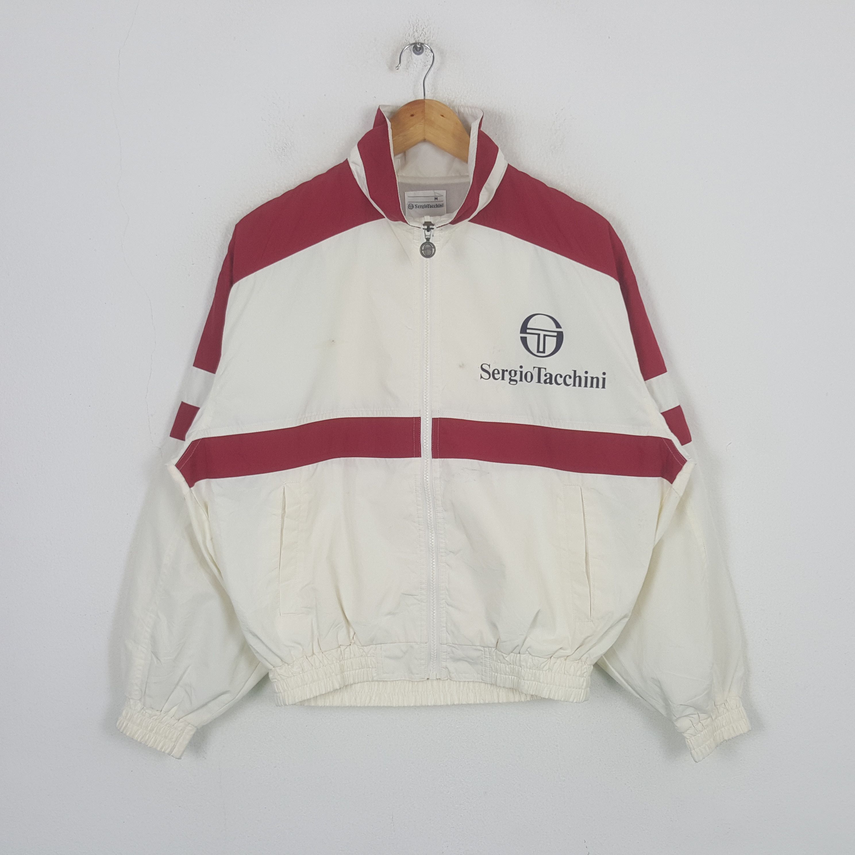 Sergio Tacchini Vintage Sergio Tacchini Tennis Sport Windbreaker Jacket RR27 Size US L / EU 52-54 / 3 - 1 Thumbnail