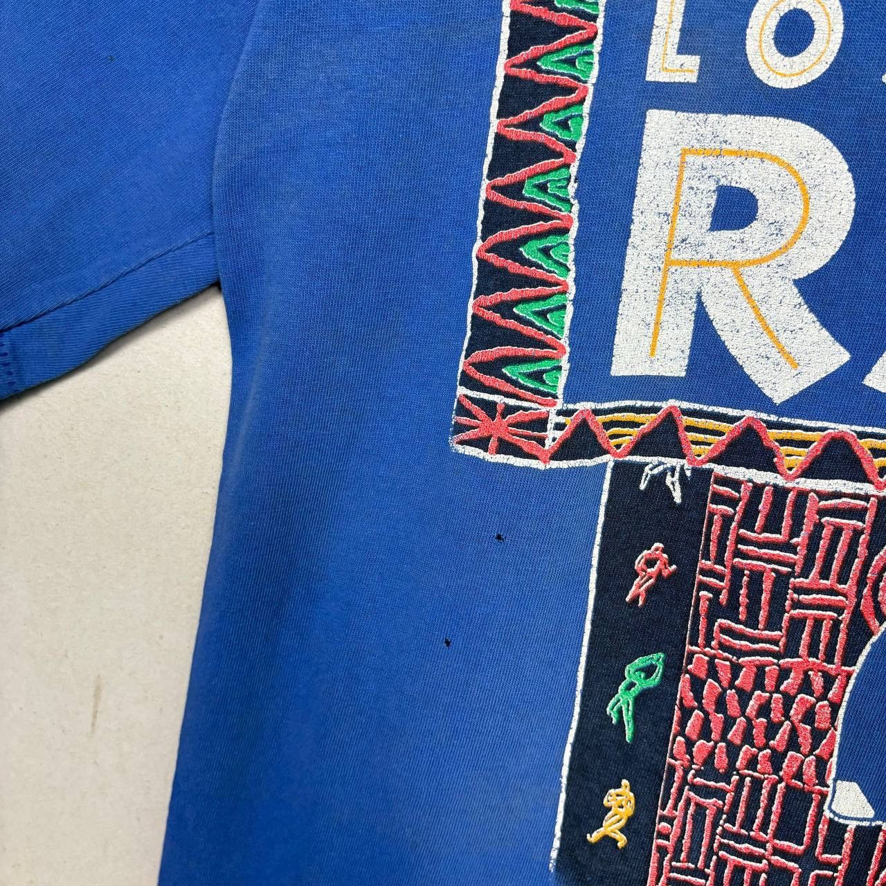 Logo 7 Vtg 1993 LA Rams Logo 7 Tribal Art Tshirt NFL Distressed Size US L / EU 52-54 / 3 - 5 Thumbnail