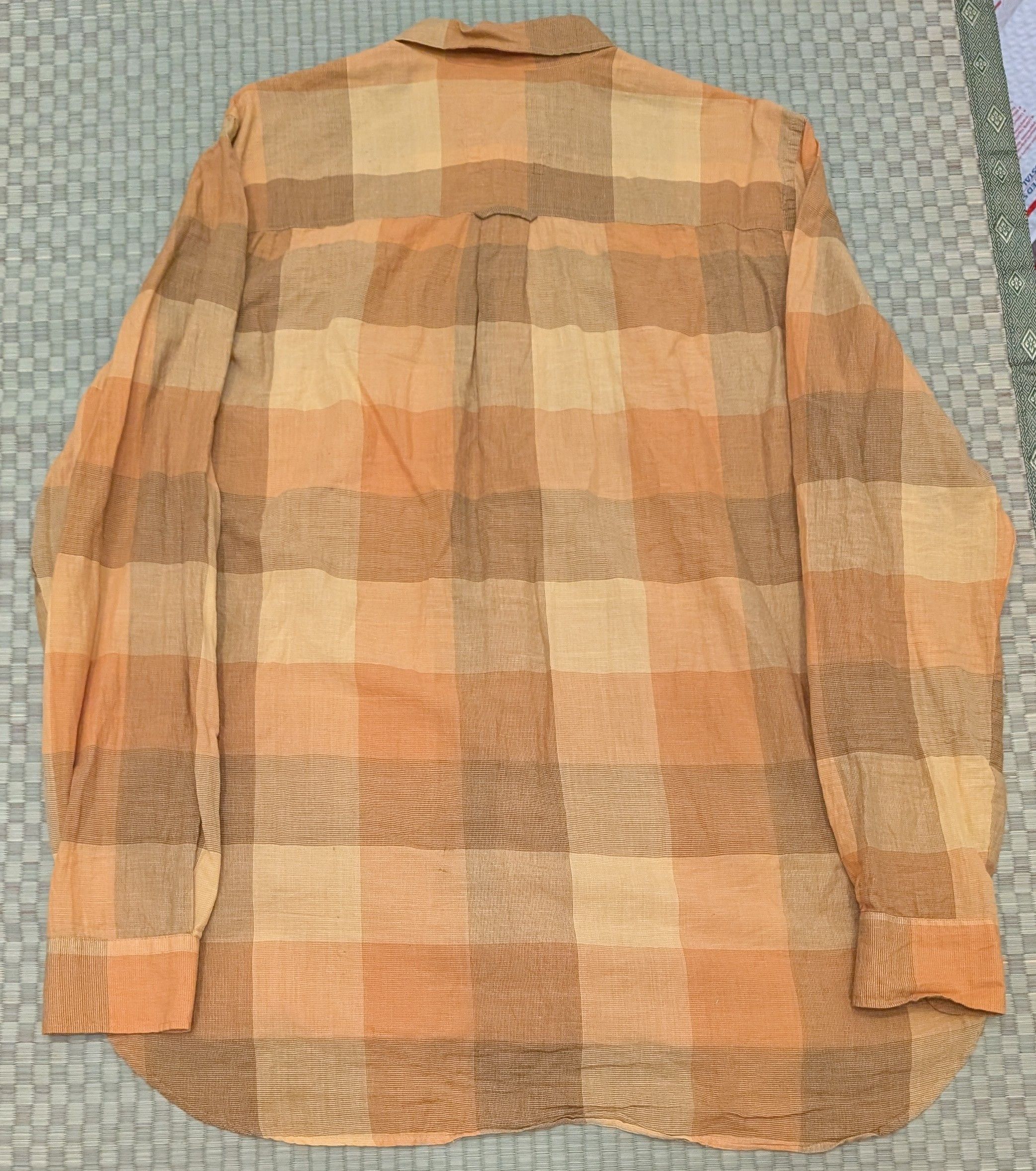 HANSEN Garments Hansen Garments Jesper Chequered Shirt Cotton/Ramie/Linen Size US XL / EU 56 / 4 - 2 Thumbnail