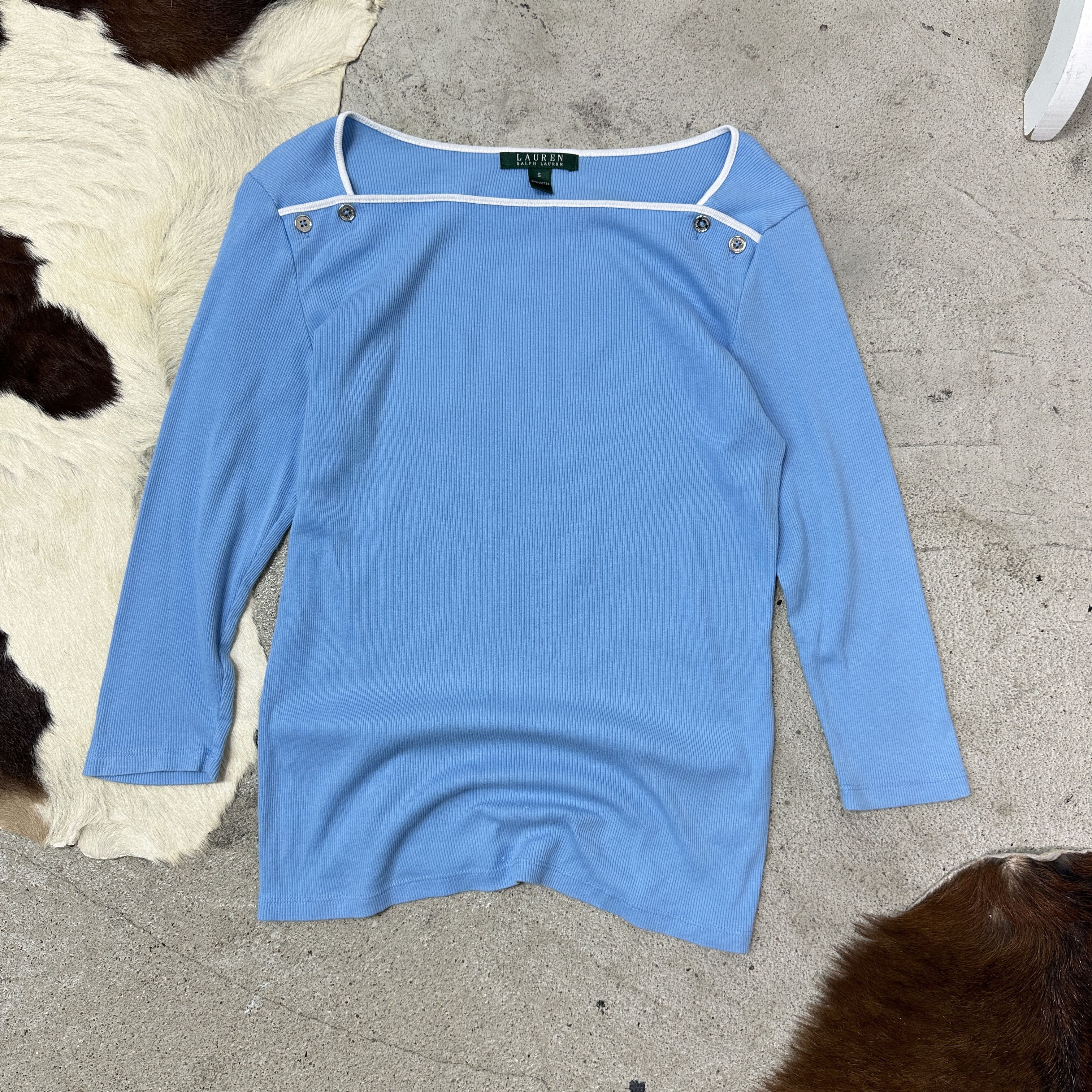 Ralph Lauren Vintage Old Money Ralph Lauren Women's Top Y2K Size S / US 4 / IT 40 - 2 Thumbnail