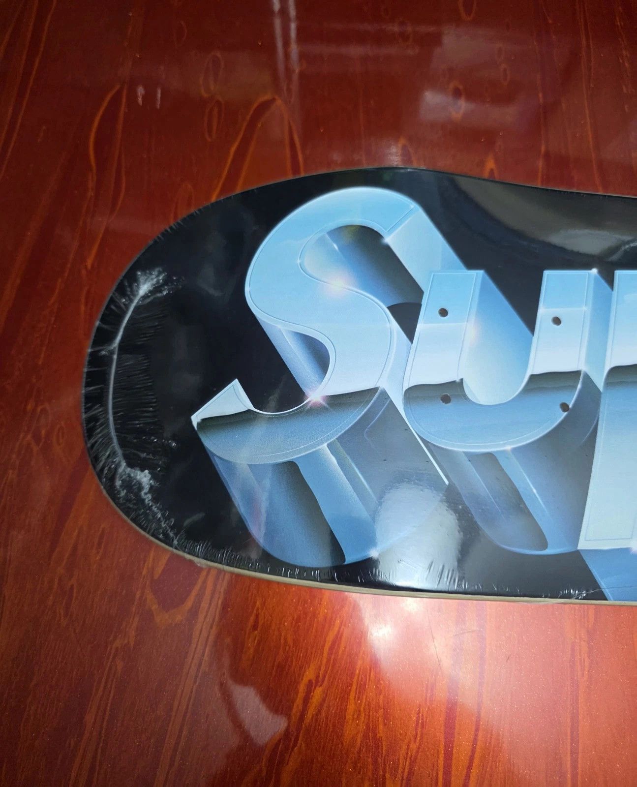 Supreme Supreme Chrome Logo Skateboard Black SS20 Skate Deck NEW Size ONE SIZE - 5 Thumbnail