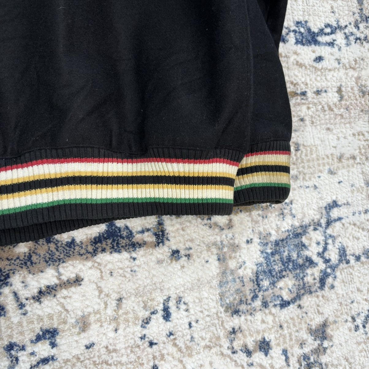 LRG × Vintage NEED GONE‼️ Vintage LRG Rasta Varsity Letterman Wool Jacket Size US XL / EU 56 / 4 - 4 Thumbnail