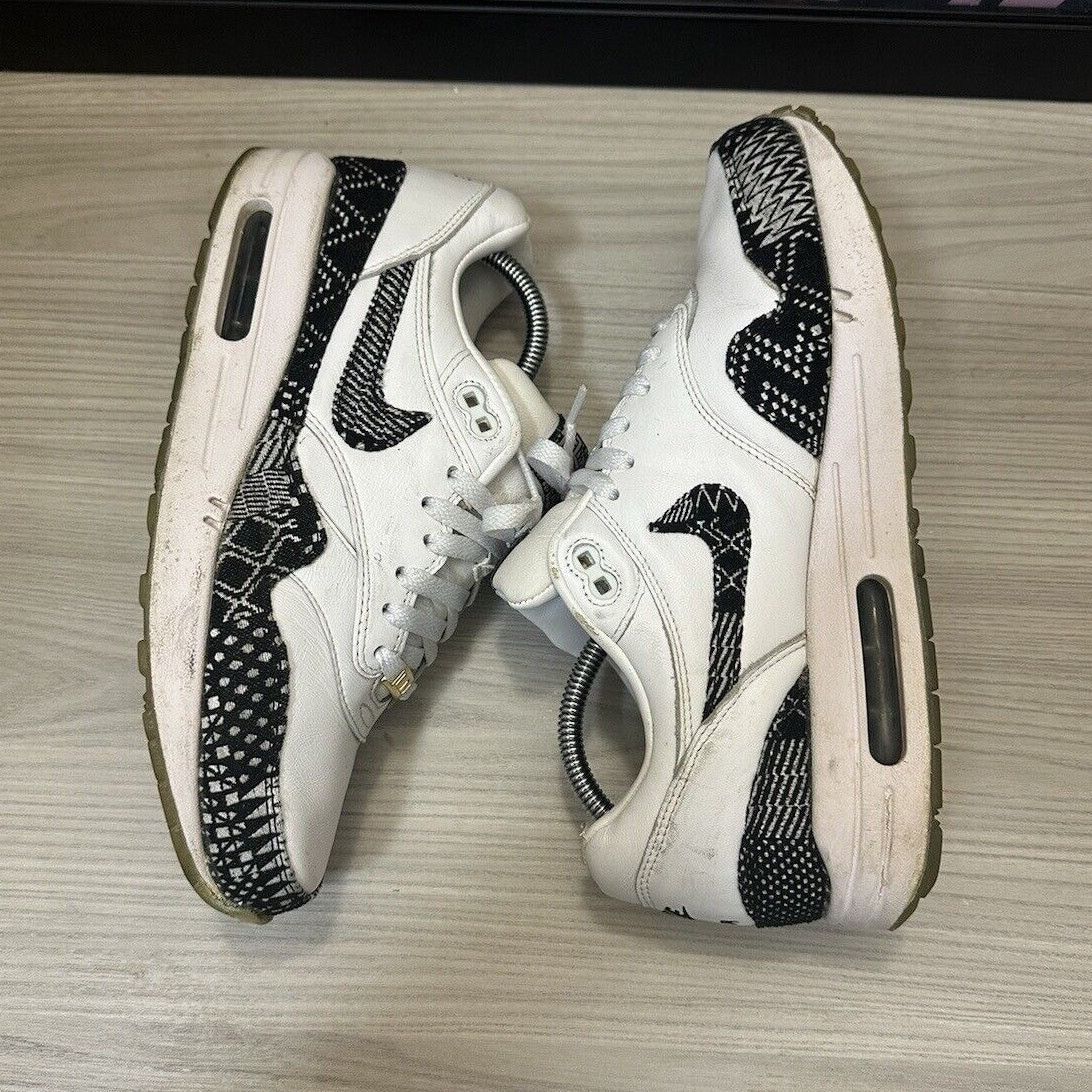 Nike RARE 2015 NIKE AIR MAX 1 BHM BLACK HISTORY WHITE/BLACK SZ 9 Size US 9 / EU 42 - 2 Thumbnail