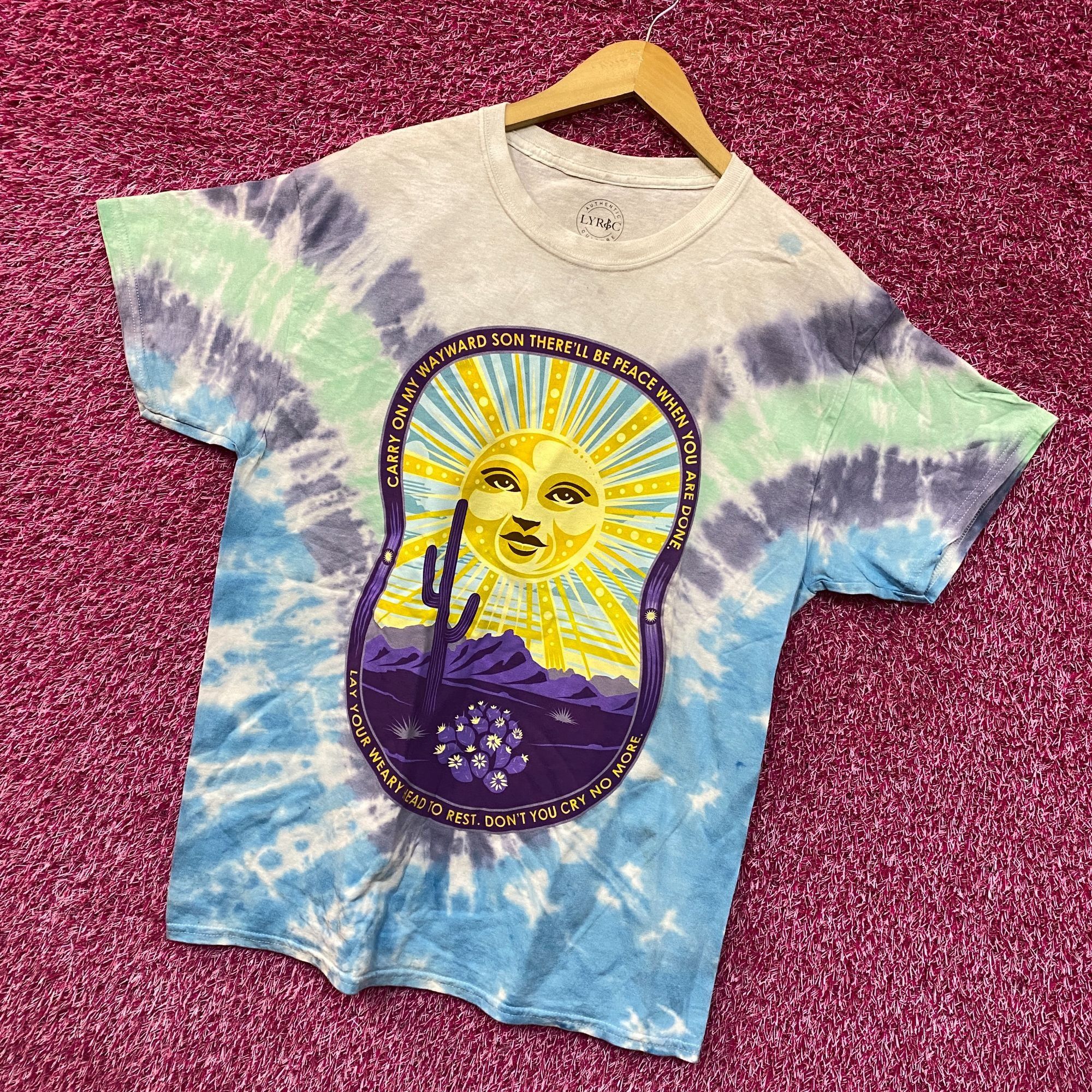 Band Tees Kansas Carry on Wayward Son Desert Landscape Rock Tie Dye la Size US L / EU 52-54 / 3 - 3 Thumbnail