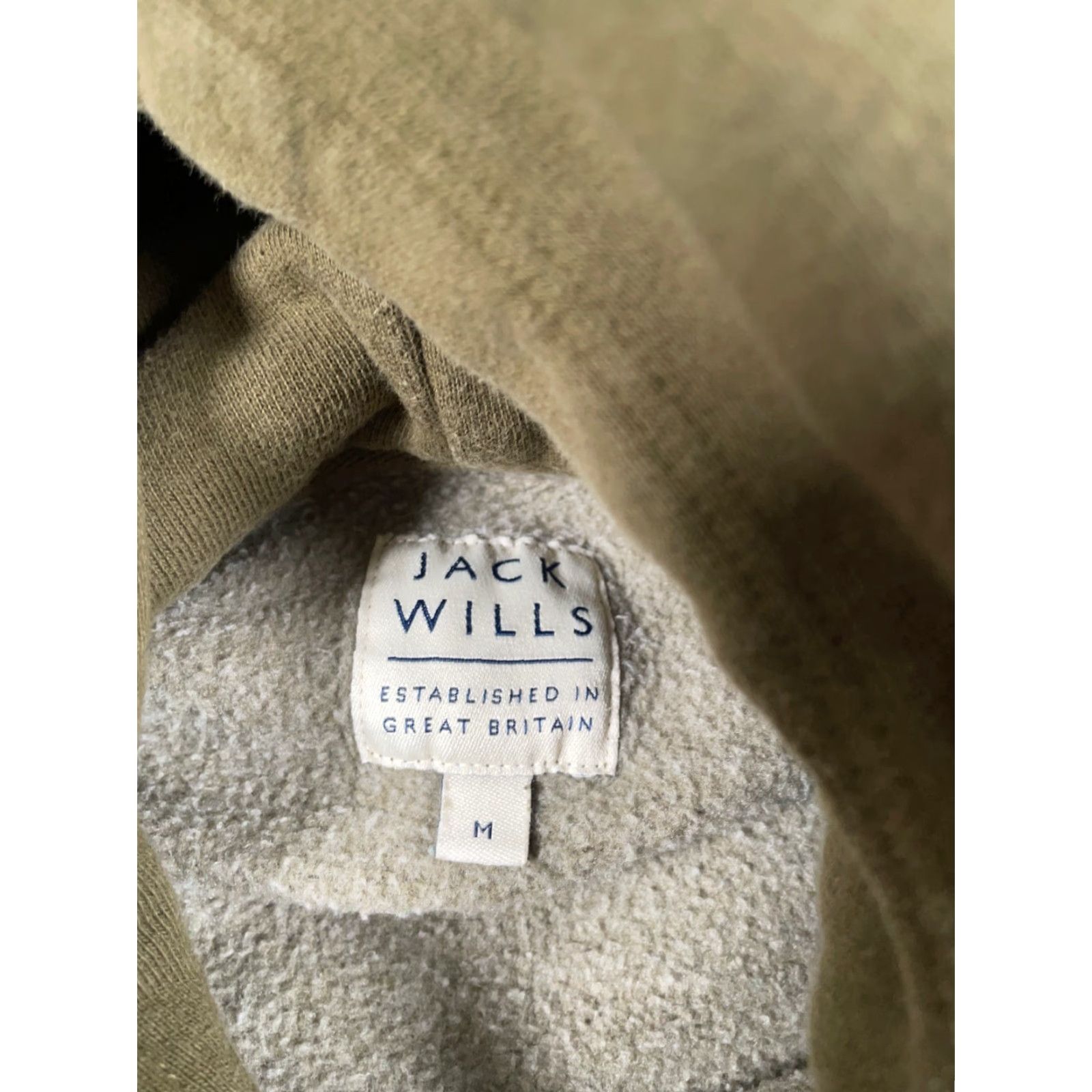 Jack Wills Jack Wills Logo Print Hoodie Sweatshirt Medium Green Heavyweight Pullover Size US M / EU 48-50 / 2 - 3 Thumbnail