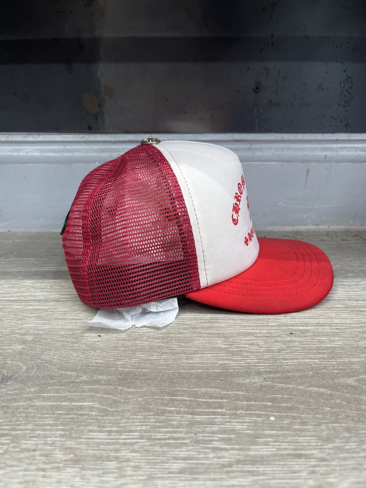 Chrome Hearts Chrome Hearts King Taco Cross Trucker Hat Red&White Size ONE SIZE - 3 Thumbnail