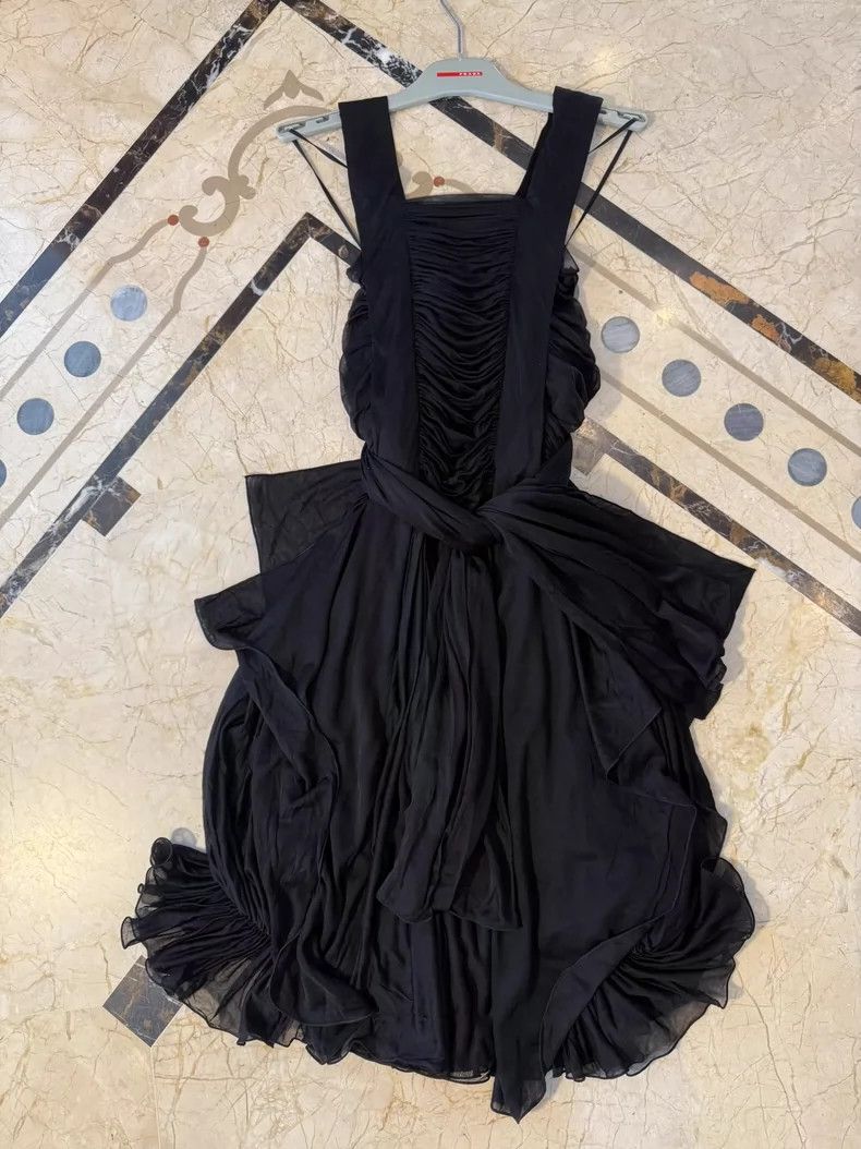 Saint Laurent Paris Mulberry Silk Dress