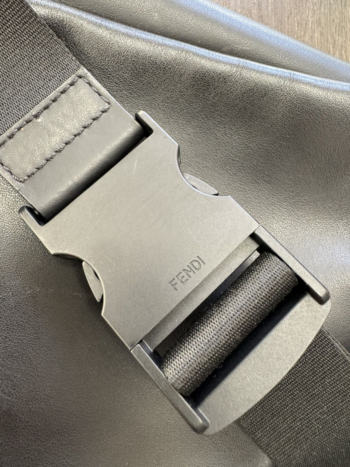 Fendi Monsters Bug Eye Belt Back Leather Black Size ONE SIZE - 3 Thumbnail