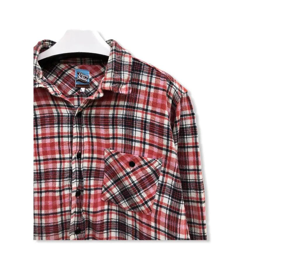 Vintage Vintage Down To South Flannel Shirt 👕 Size US S / EU 44-46 / 1 - 2 Thumbnail