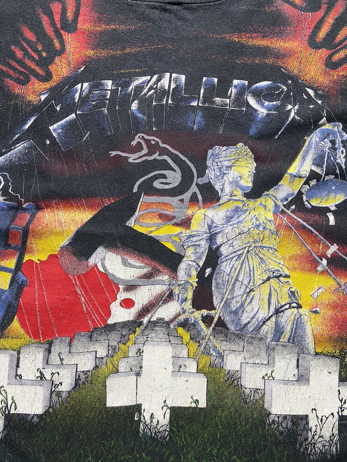 Band Tees Vintage Metallica T-shirt all over print 1991 rare Size US XL / EU 56 / 4 - 2 Thumbnail
