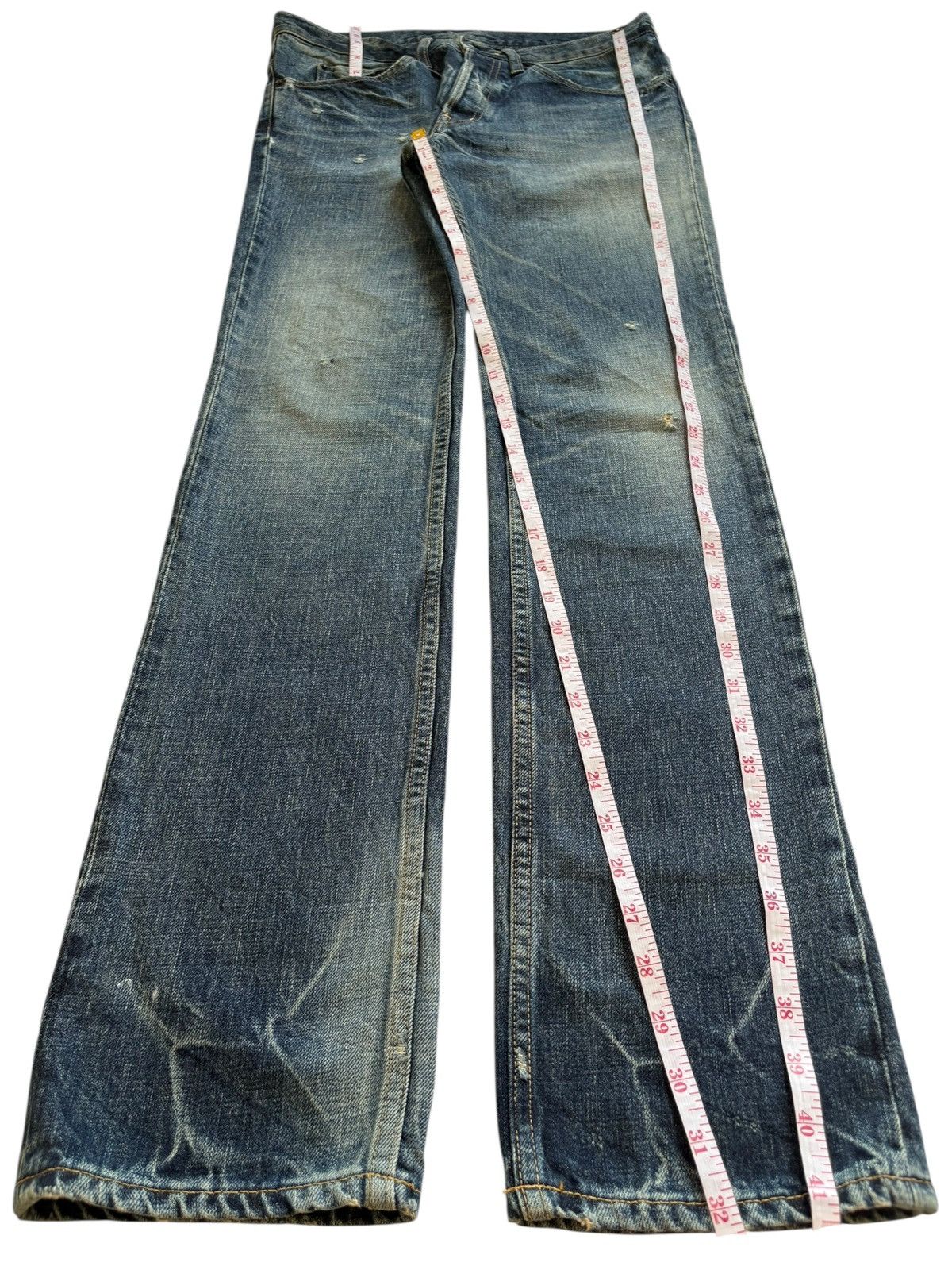 Japanese Brand Vintage Japanese Brand Thunder Wash Distressed Jeans Size US 30 / EU 46 - 12 Thumbnail