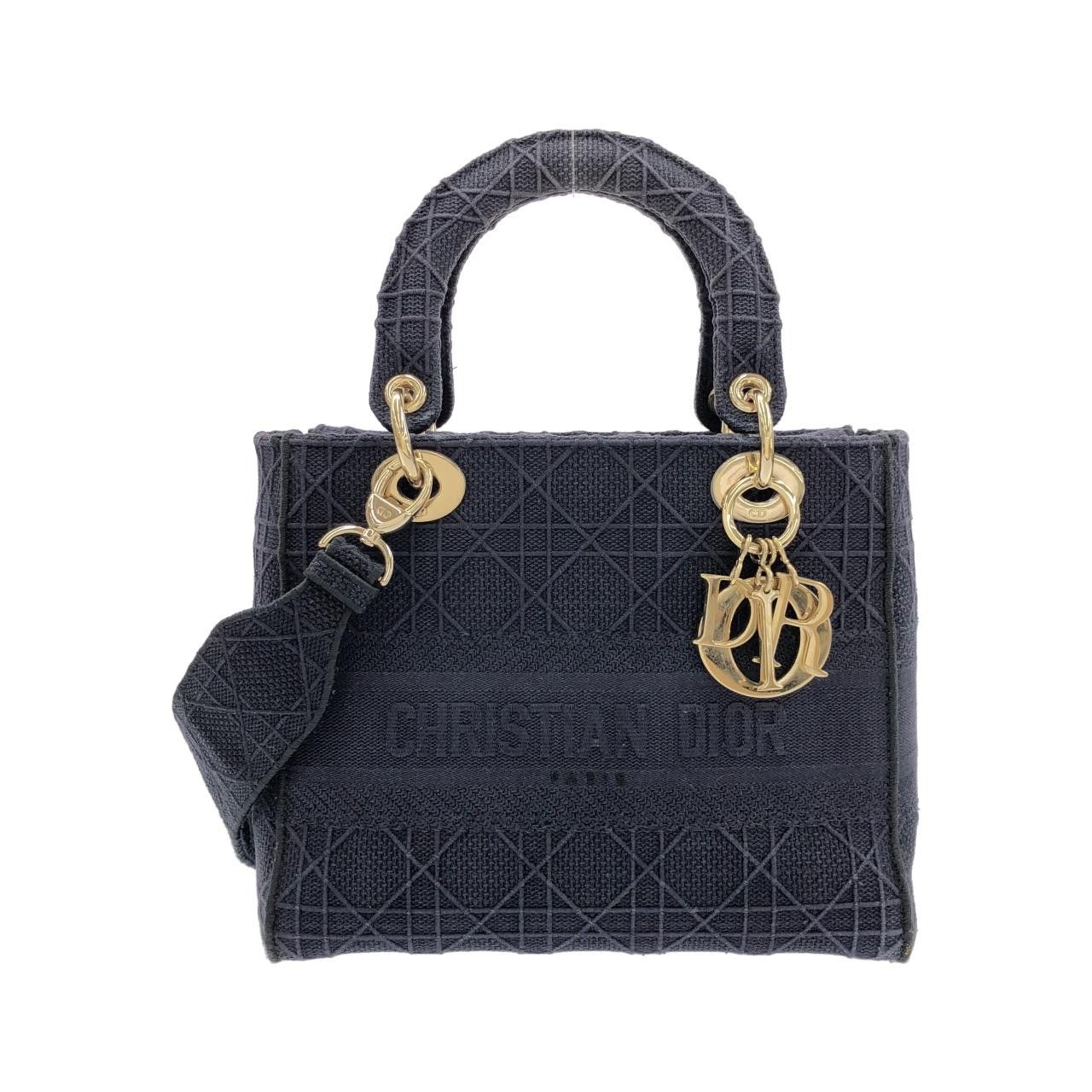 Dior Dior Christian Dior Lady D-Lite Canvas Bag Textile Shoulder Bag M0565OREY DUTY FREE for USA Size ONE SIZE - 1 Thumbnail
