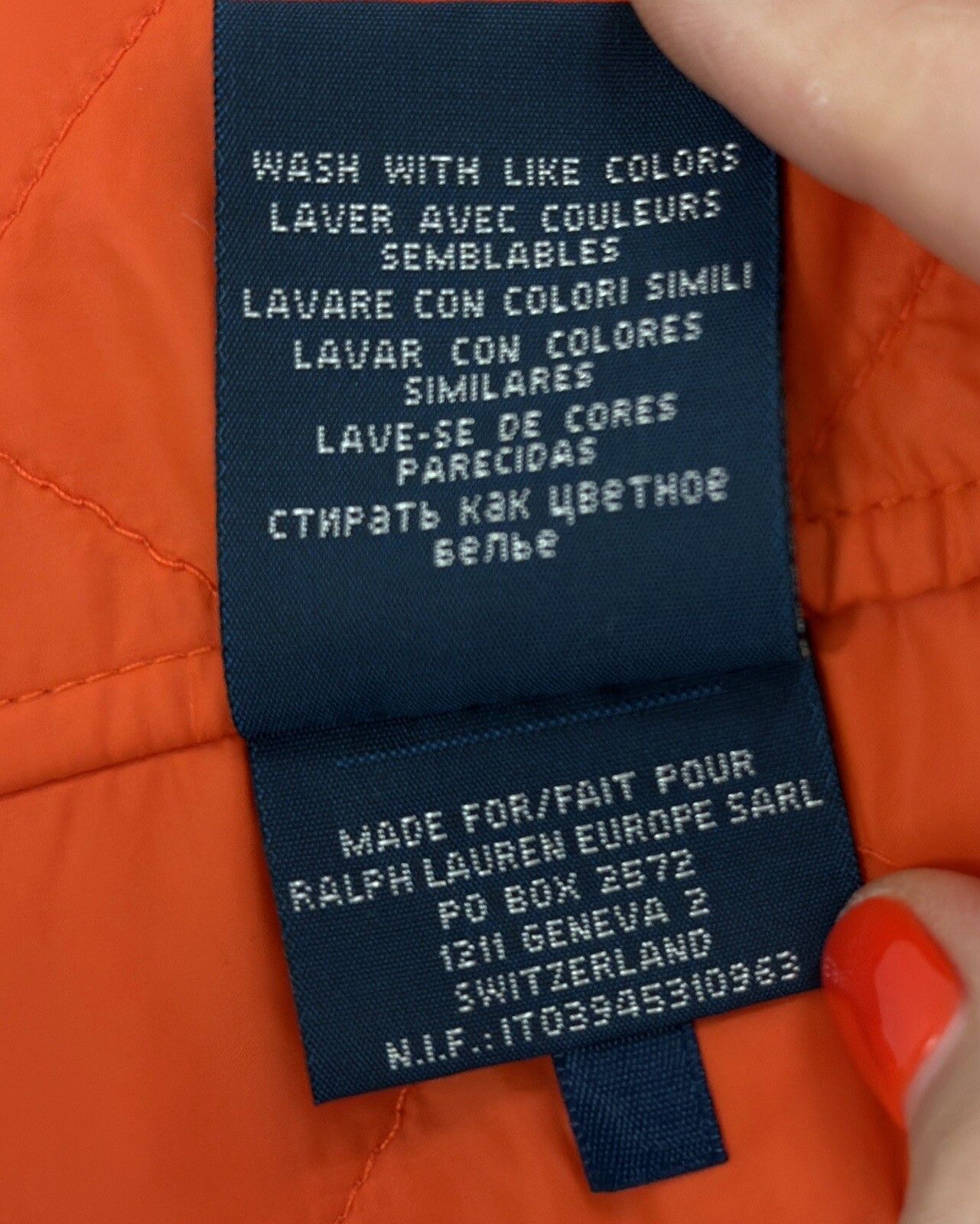 Polo Ralph Lauren Polo Ralph Lauren Gilet Orange Quilted Lightweight Snap Size US XL / EU 56 / 4 - 14 Thumbnail