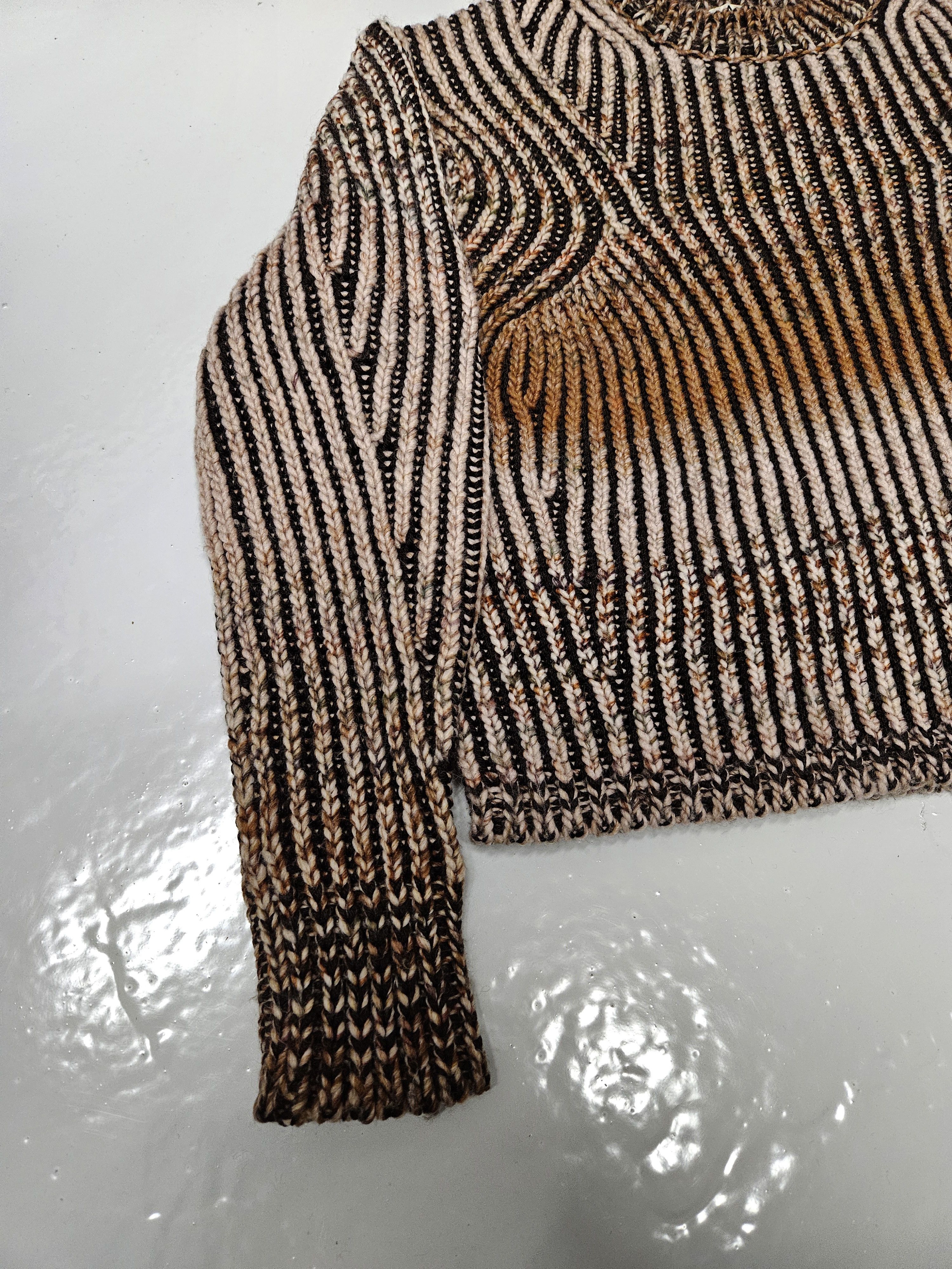 Acne Studios Acne studios cropped gradient striped knit fn-wn-knit000145 Size XXS / US 00 / IT 34 - 5 Thumbnail