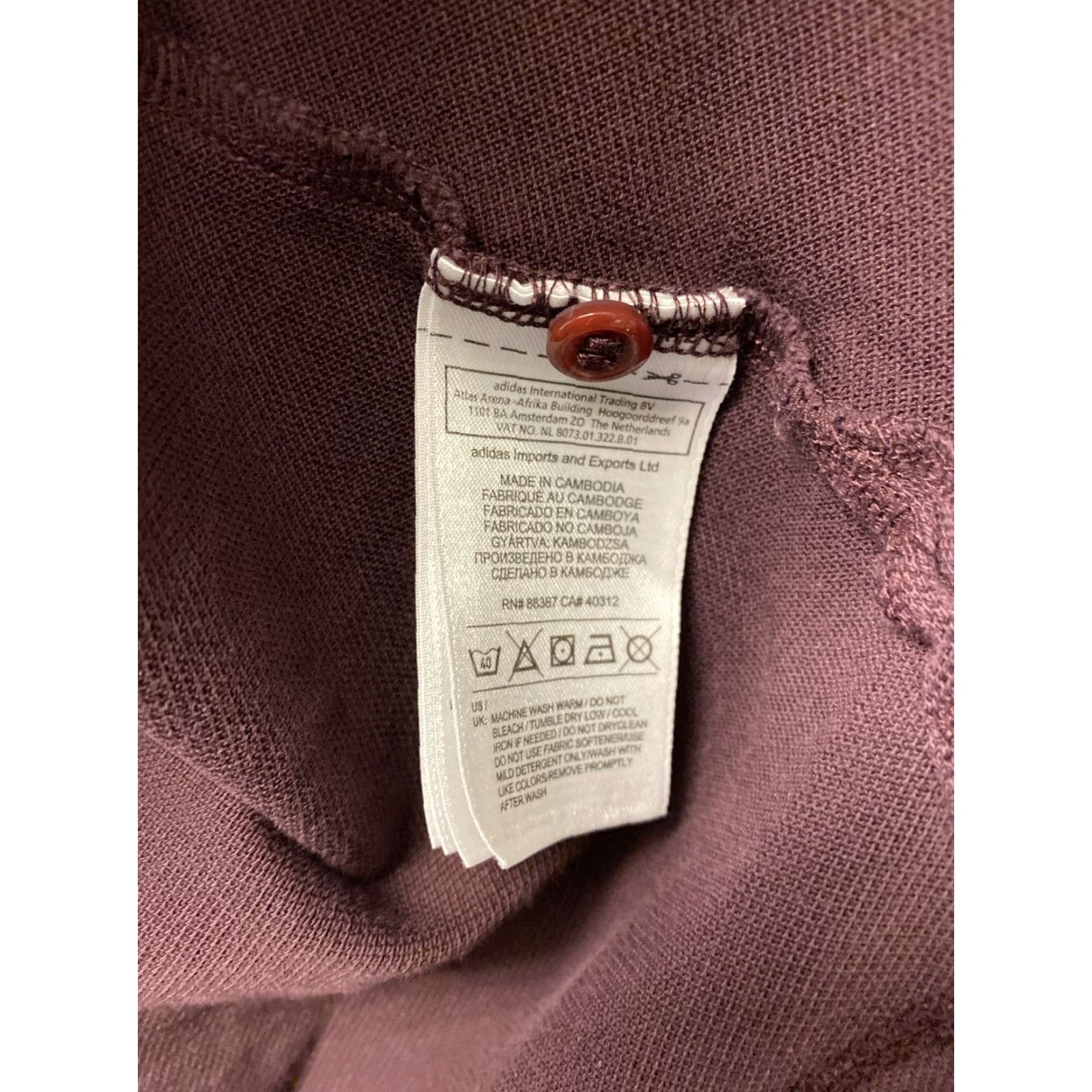 Adidas adidas Polo Shirt Mens XL Burgundy Short Sleeve Golf Collared /112-50 Size US XL / EU 56 / 4 - 7 Thumbnail