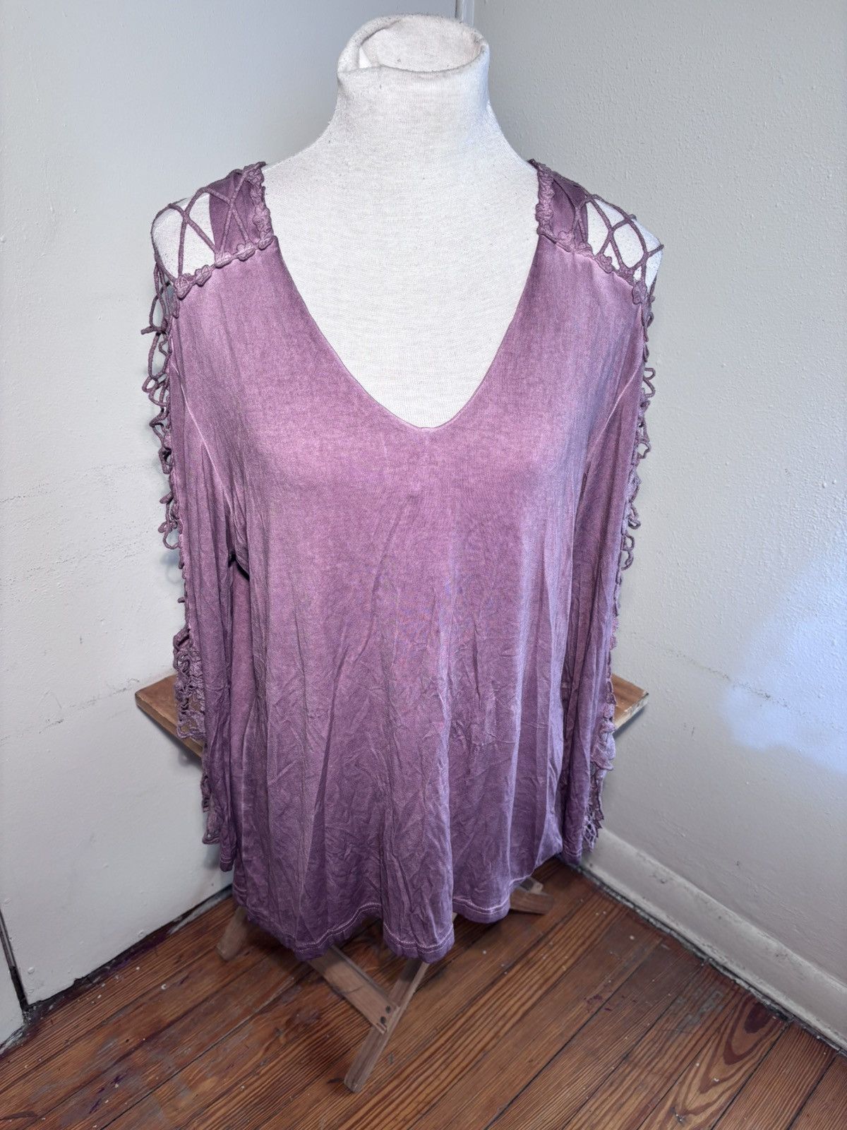 Other Indigo Thread Co Lace Sleeve Top Size XL / US 12-14 / IT 48-50 - 4 Thumbnail