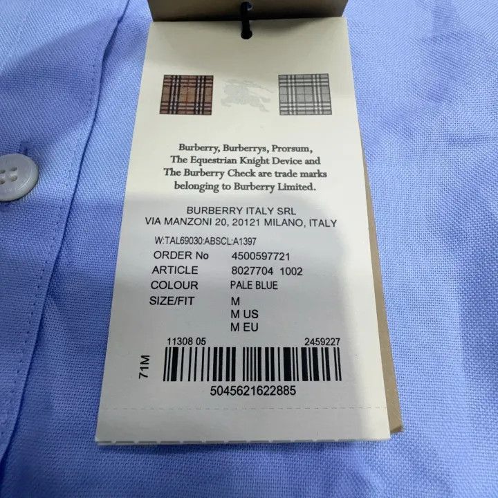 Burberry Burberry Burberry Casual Solid Long Sleeve Shirt-2507 Size US M / EU 48-50 / 2 - 8 Thumbnail