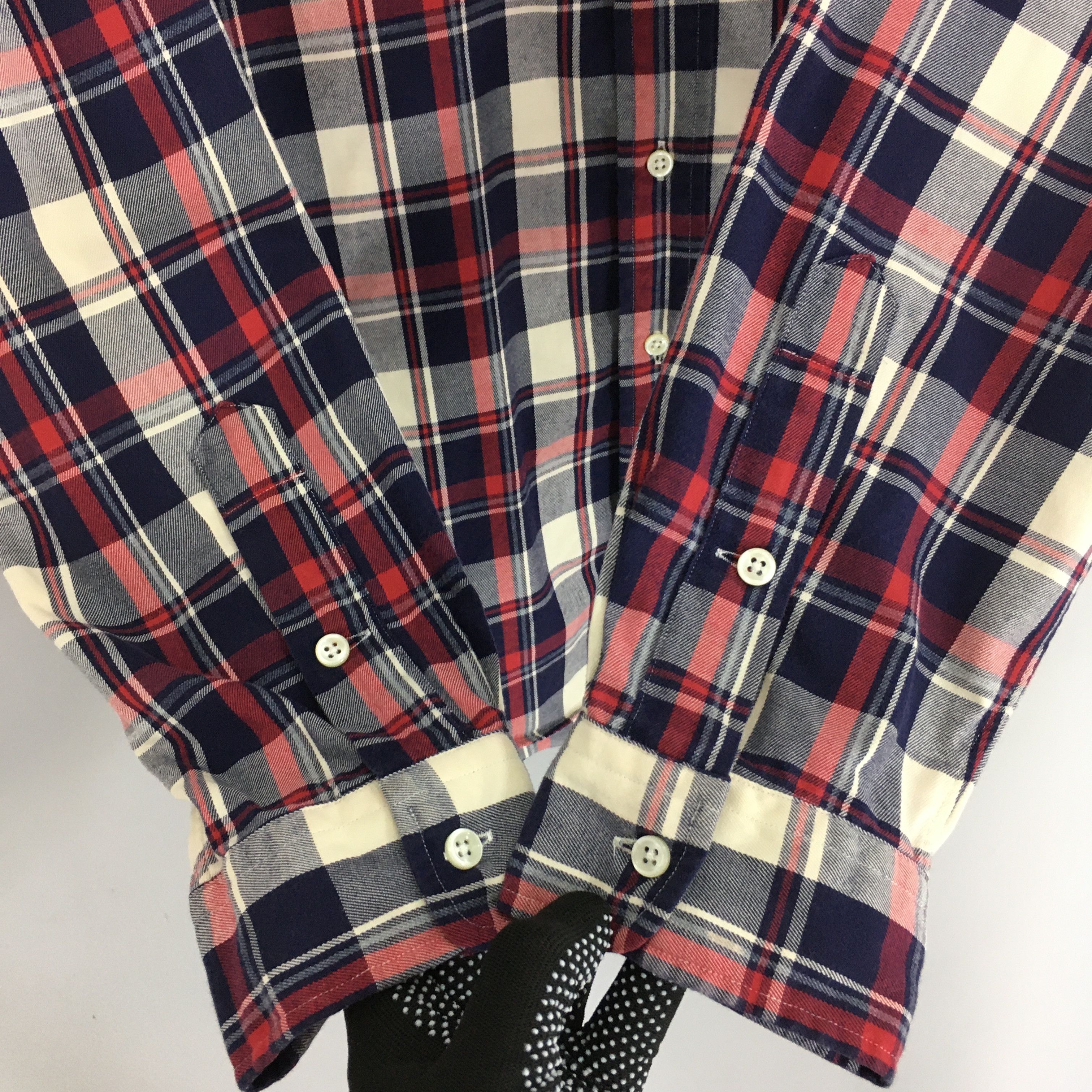 Polo Ralph Lauren × Ralph Lauren × Vintage Vintage Polo Ralph Lauren Checkered Flannel Shirt XLarge Size US XL / EU 56 / 4 - 4 Thumbnail