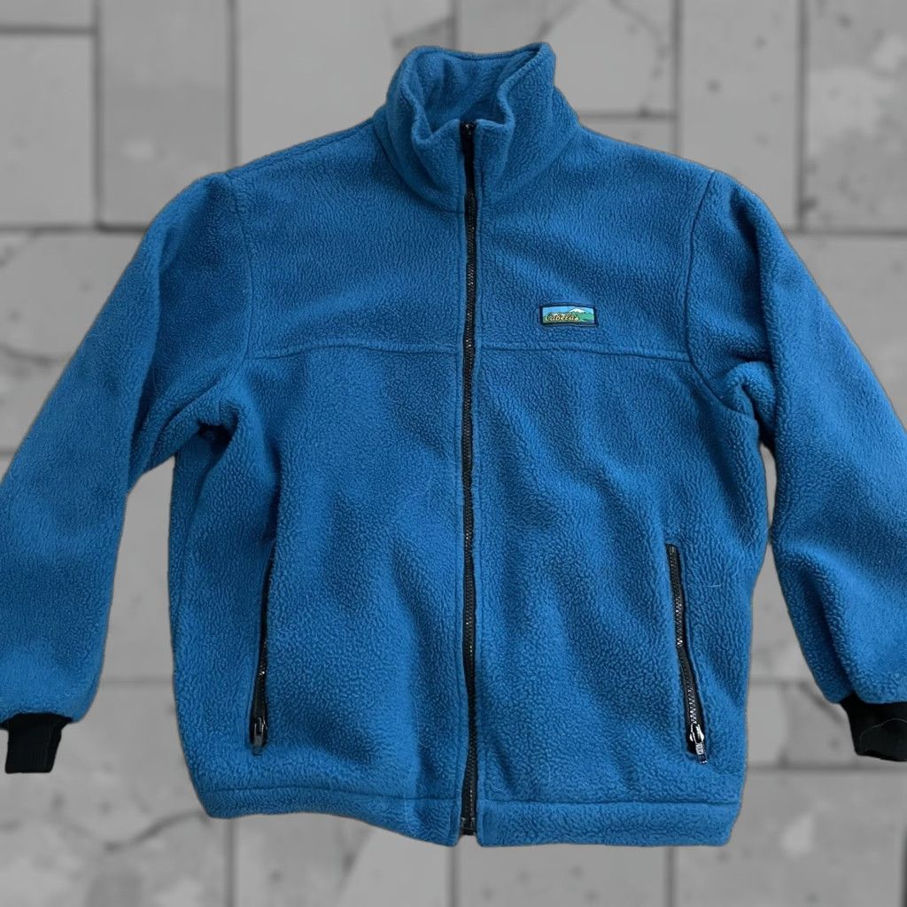 Vintage VINTAGE Cabela’s Blue Long sleeve zip-up Thick FLEECE jacket Womens L Size Size L / US 10 / IT 46 - 1 Thumbnail