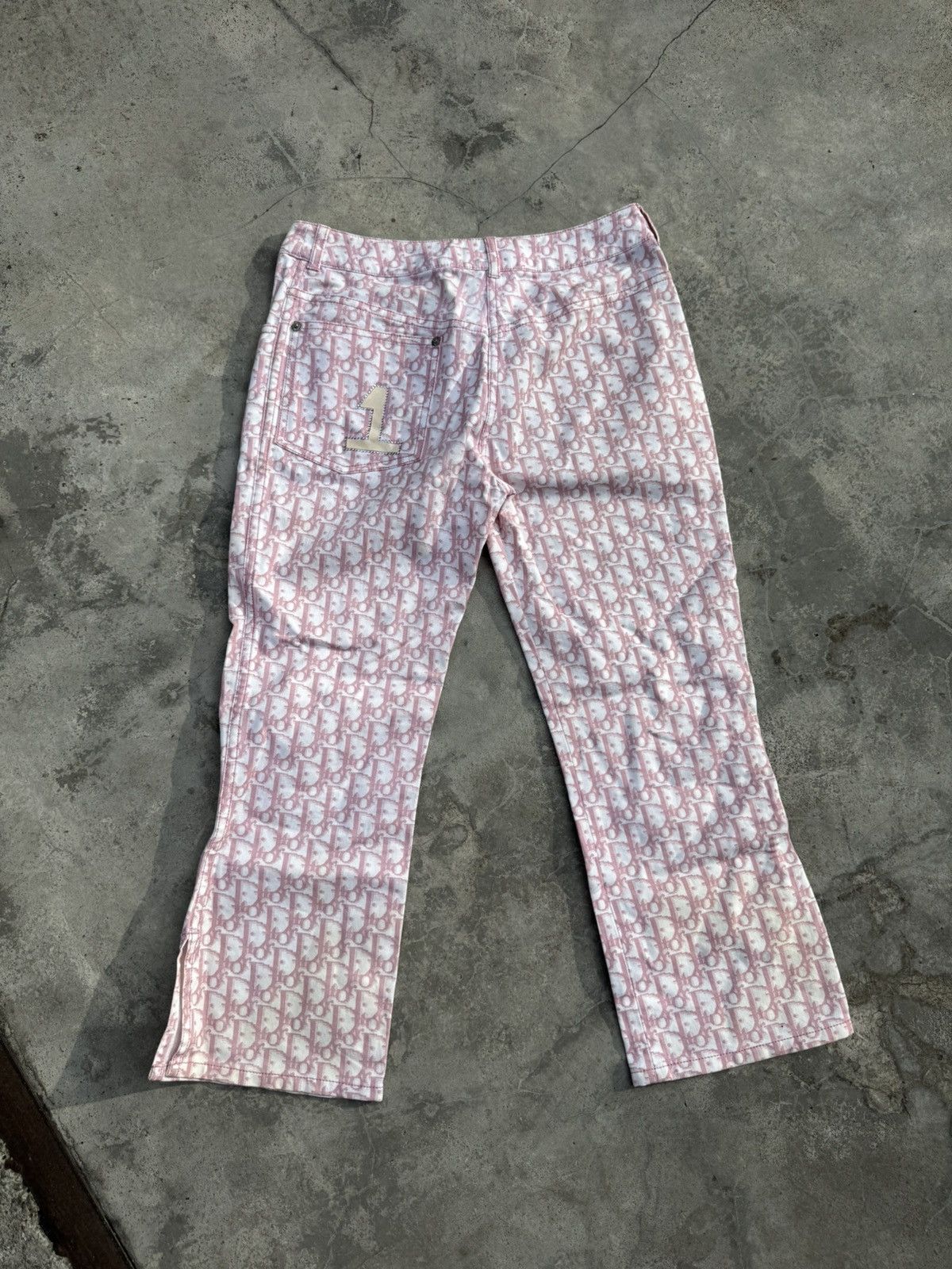 Christian Dior Monsieur Vintage Christian Dior John Galliano Monogram Pants Size 26" / US 2 / IT 38 - 2 Thumbnail