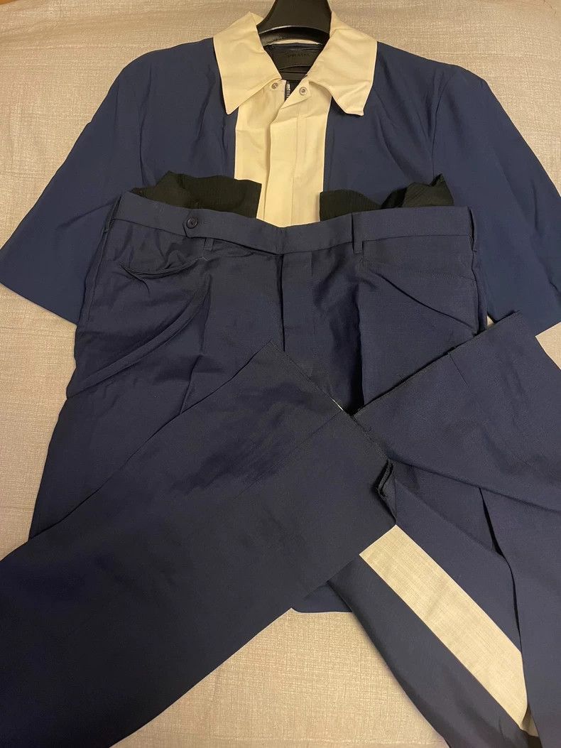 Prada Prada Men's Pants Blue and White Color Block -2505 Size US 44 / EU 60 - 9 Thumbnail
