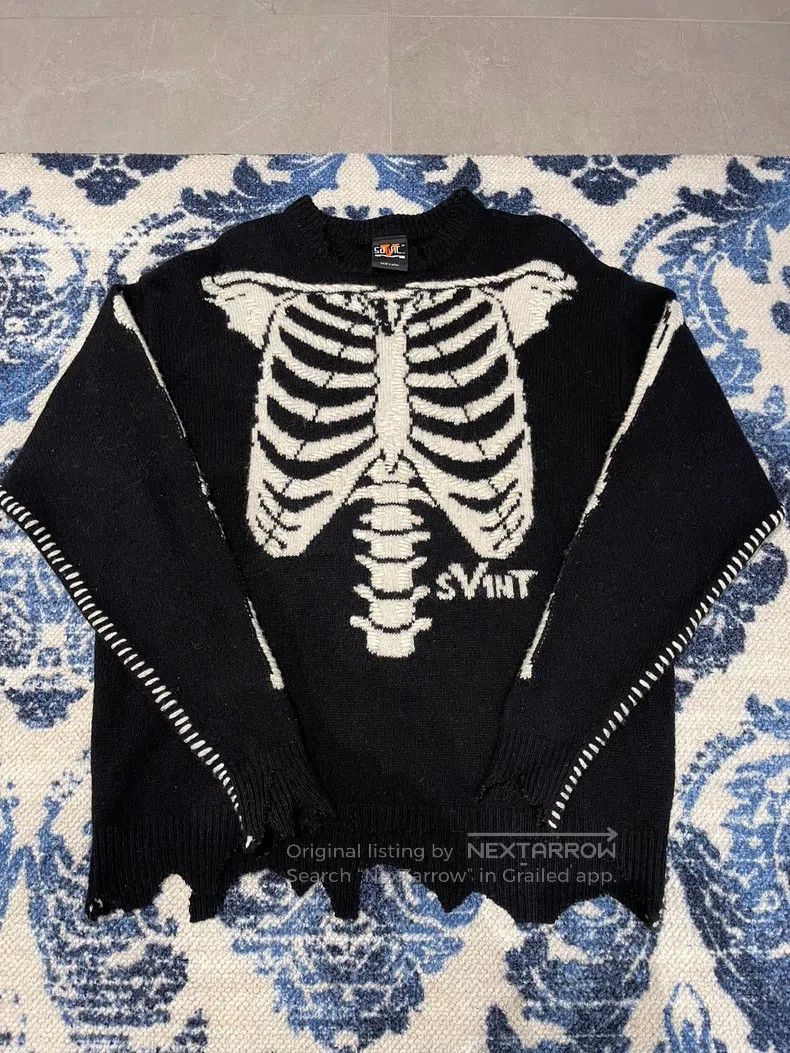 Saint Michael Saint Michael Skull skeleton sweater Size US M / EU 48-50 / 2 - 1 Thumbnail