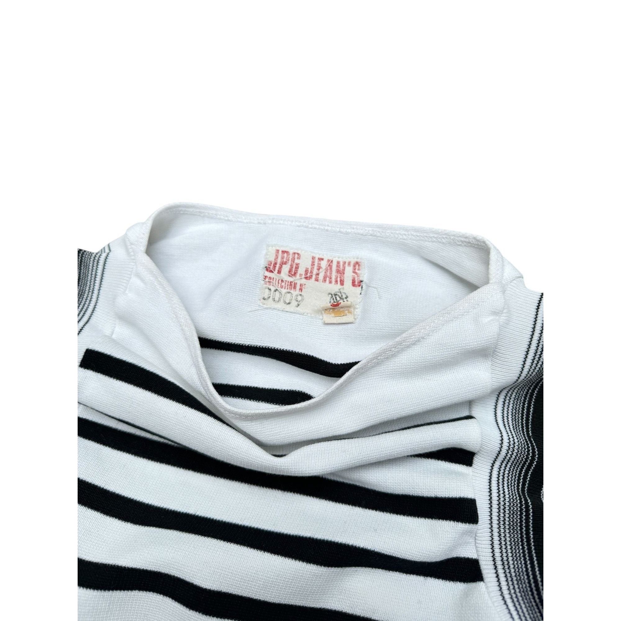 Jean Paul Gaultier Black & White Striped Long Sleeve Top Size S / US 4 / IT 40 - 2 Thumbnail