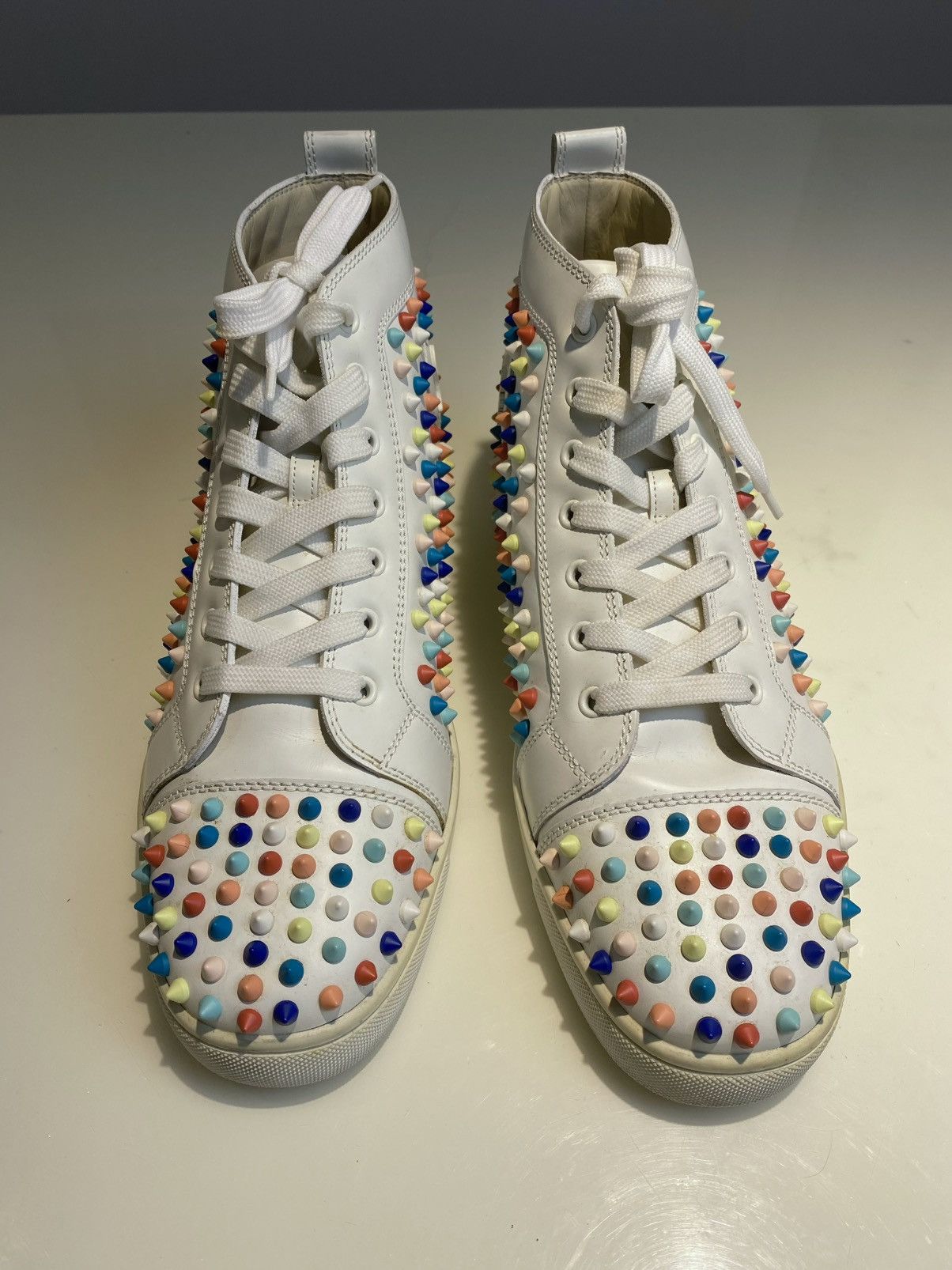 Christian Louboutin Christian Louboutin Louis Multicolor Spike Sneakers Size 44 Size US 11 / EU 44 - 4 Thumbnail