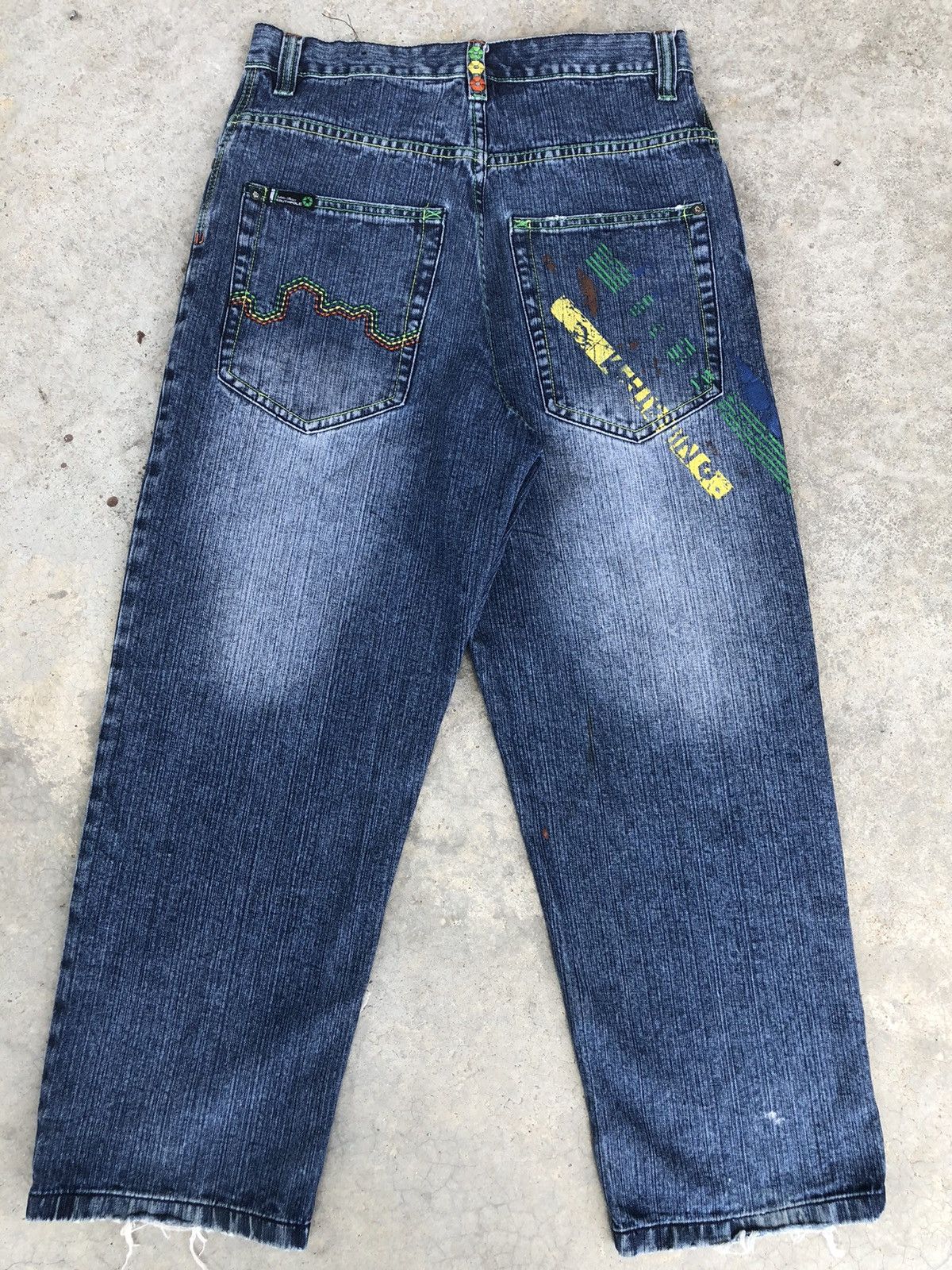 Southpole Vintage Southpole Embroidered Jeans Baggy Jeans hip hop Size US 32 / EU 48 - 1 Thumbnail