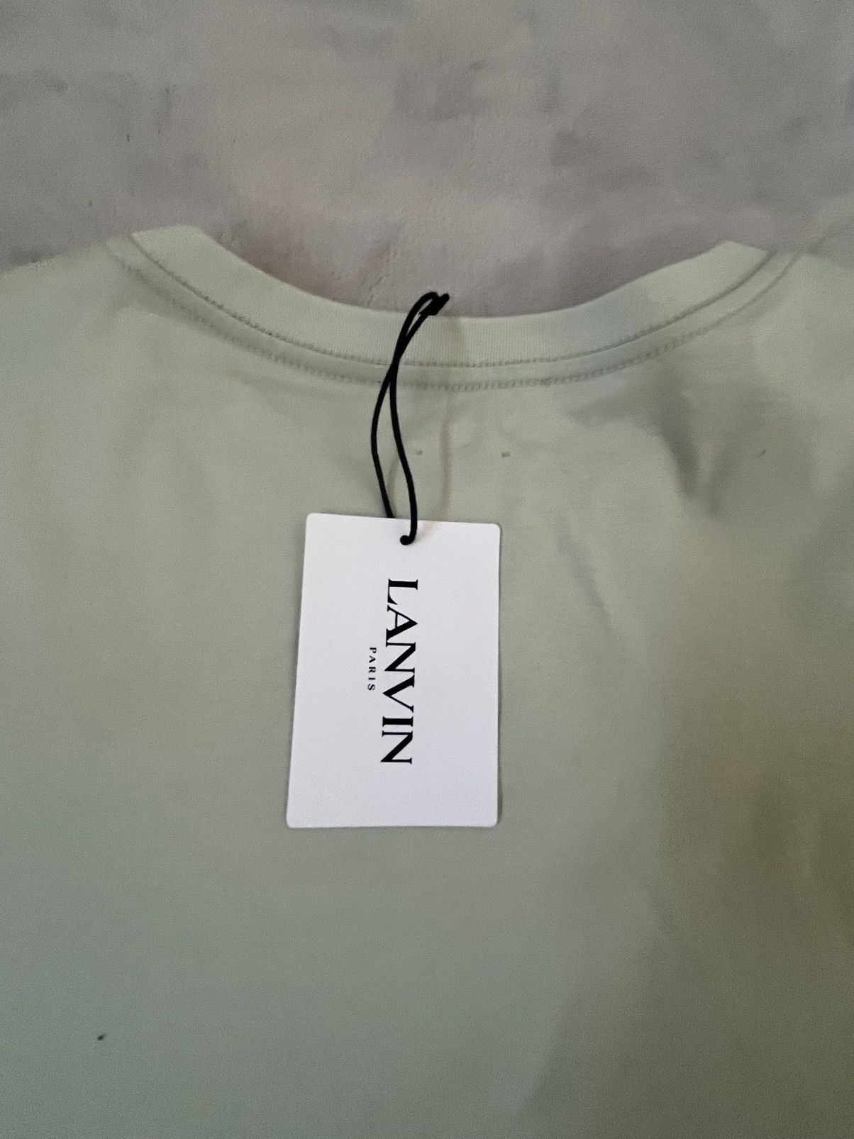 Lanvin LANVIN Curb Embroidered Sage Green Sz: XXL Orig: $690 Size US XXL / EU 58 / 5 - 12 Thumbnail