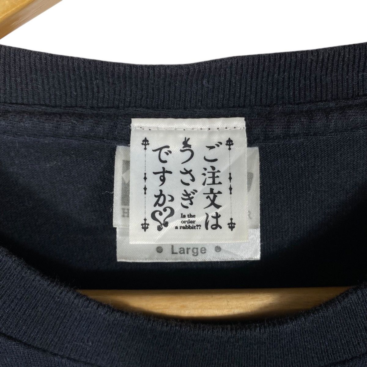 Anime × Vintage Is The Order A Rabbit? CHINO Graphic Anime Tee Shirt Large Size US L / EU 52-54 / 3 - 7 Thumbnail