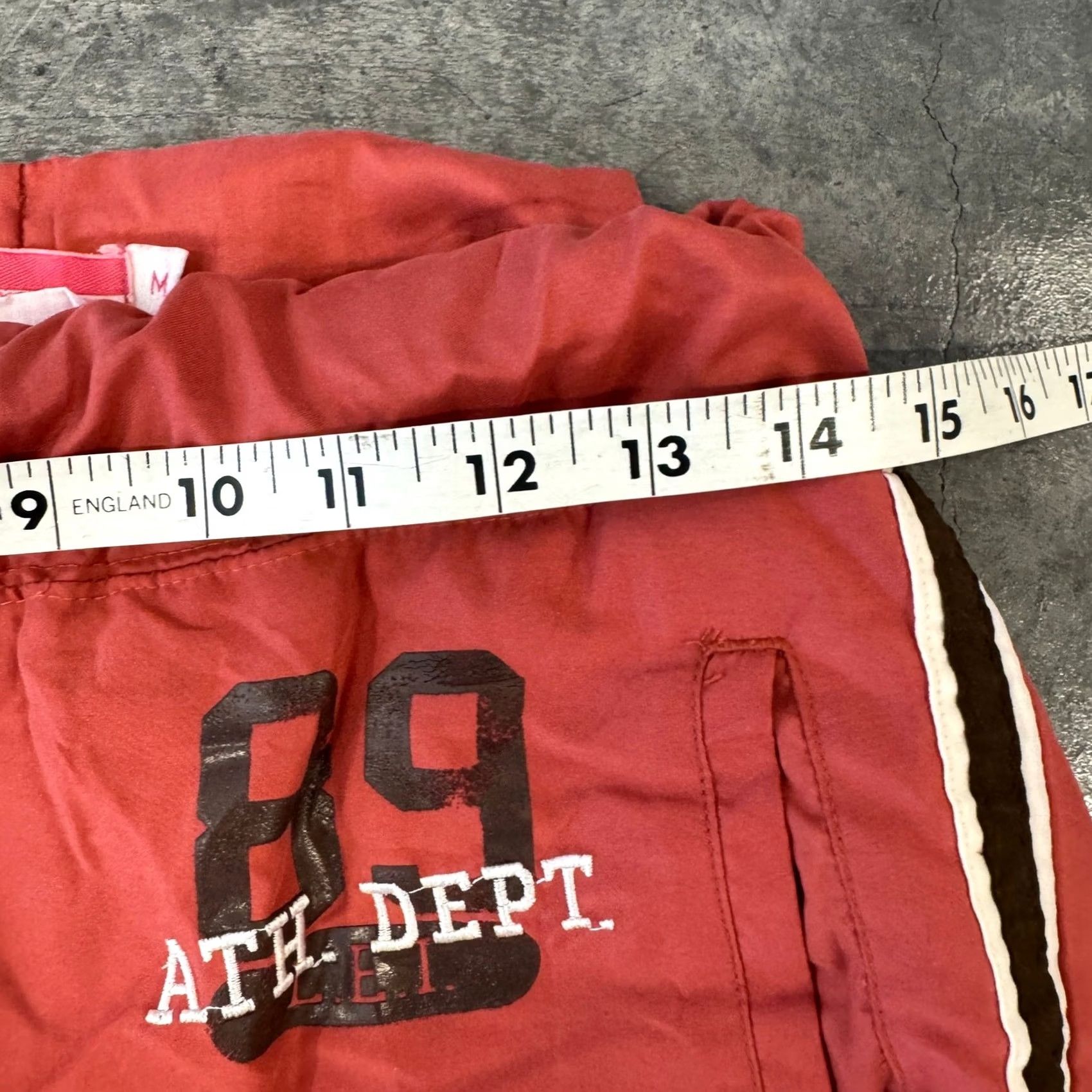 Vintage VINTAGE Y2K Lei Athletic Dept Orange Lined Zip Flare Baggy Track Sweatpants M Womens Size 32" / US 10 / IT 46 - 5 Thumbnail
